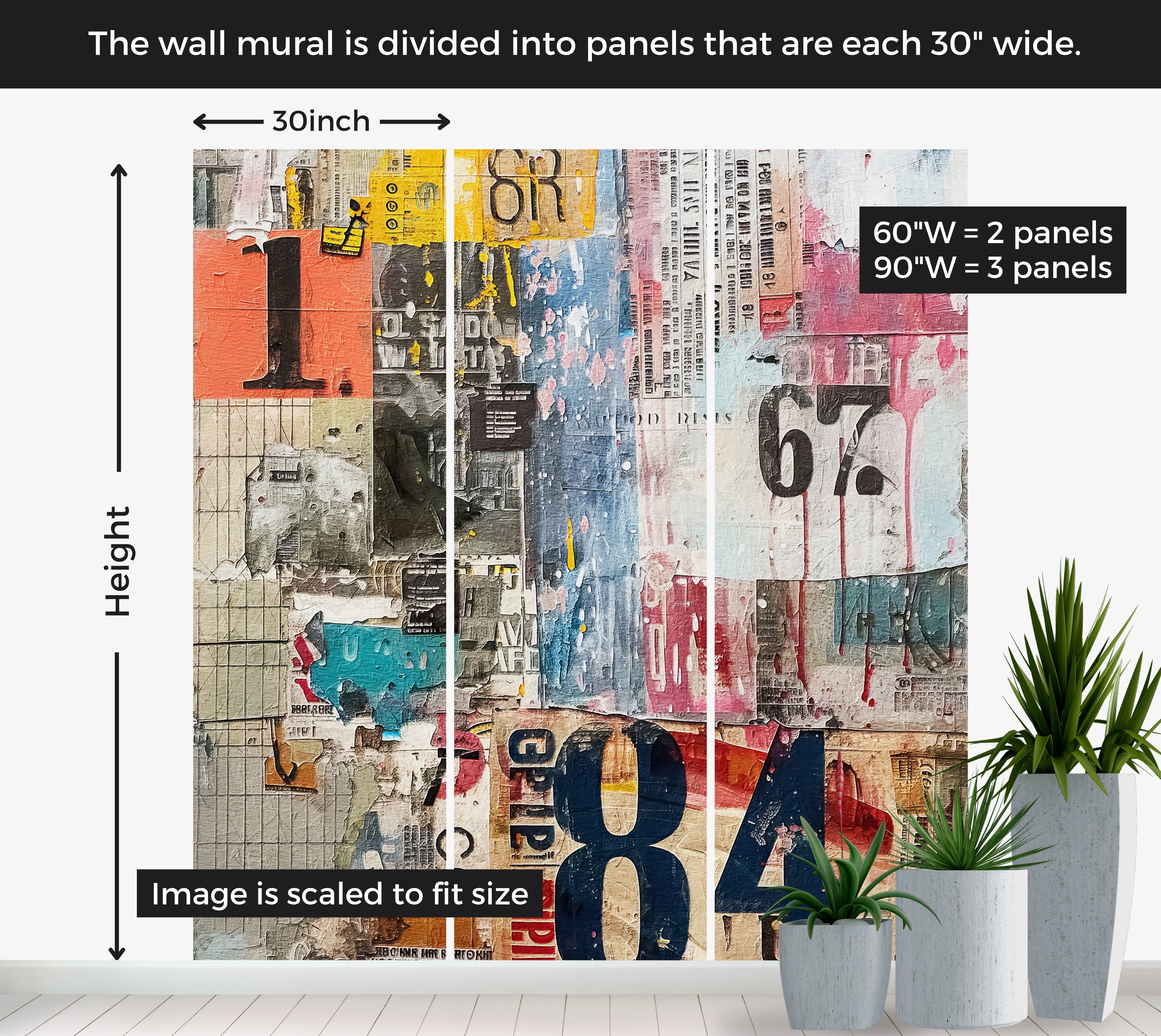 Premium Wallpaper Wall Mural - Urban Mixed Media