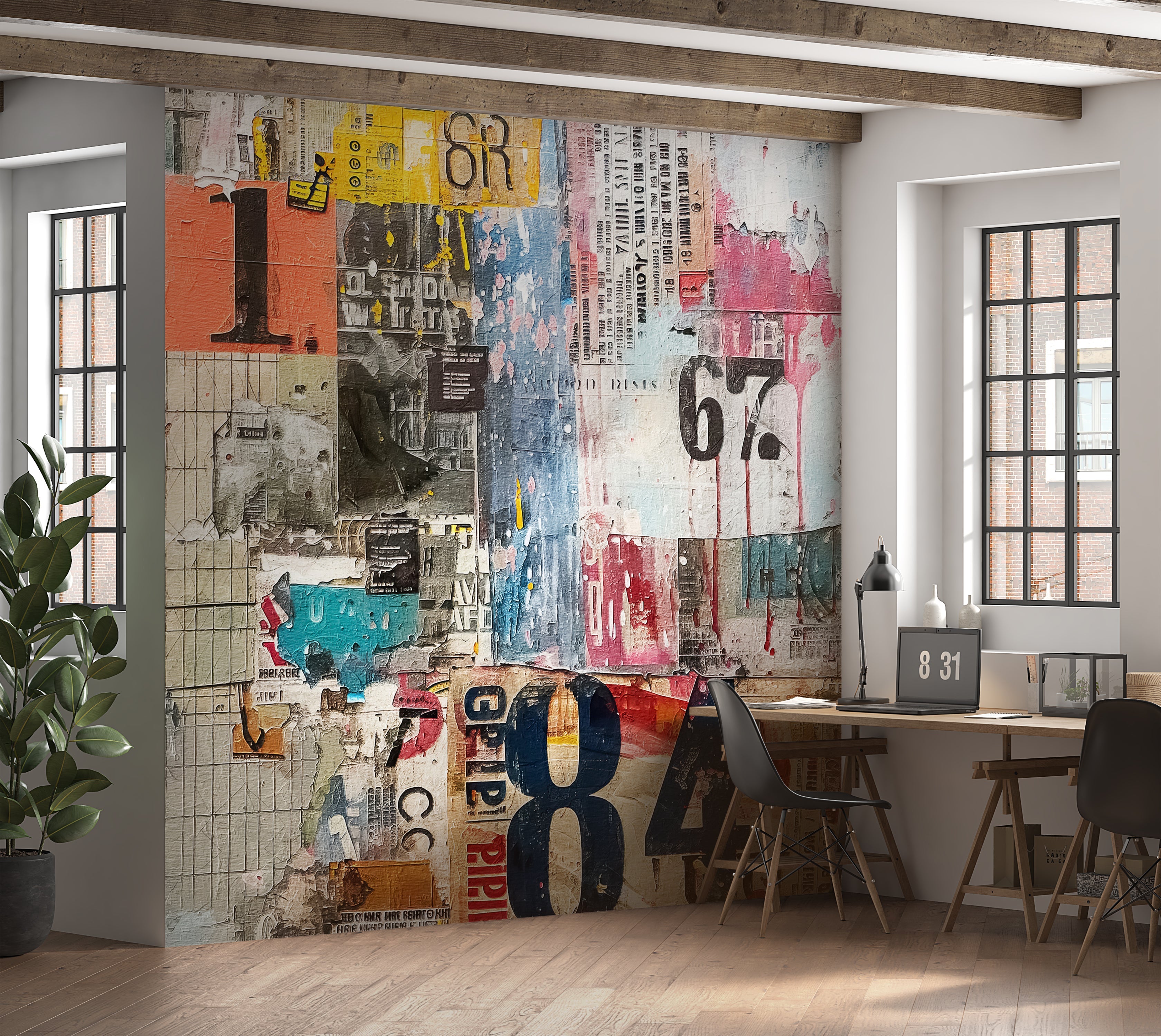 Premium Wallpaper Wall Mural - Urban Mixed Media