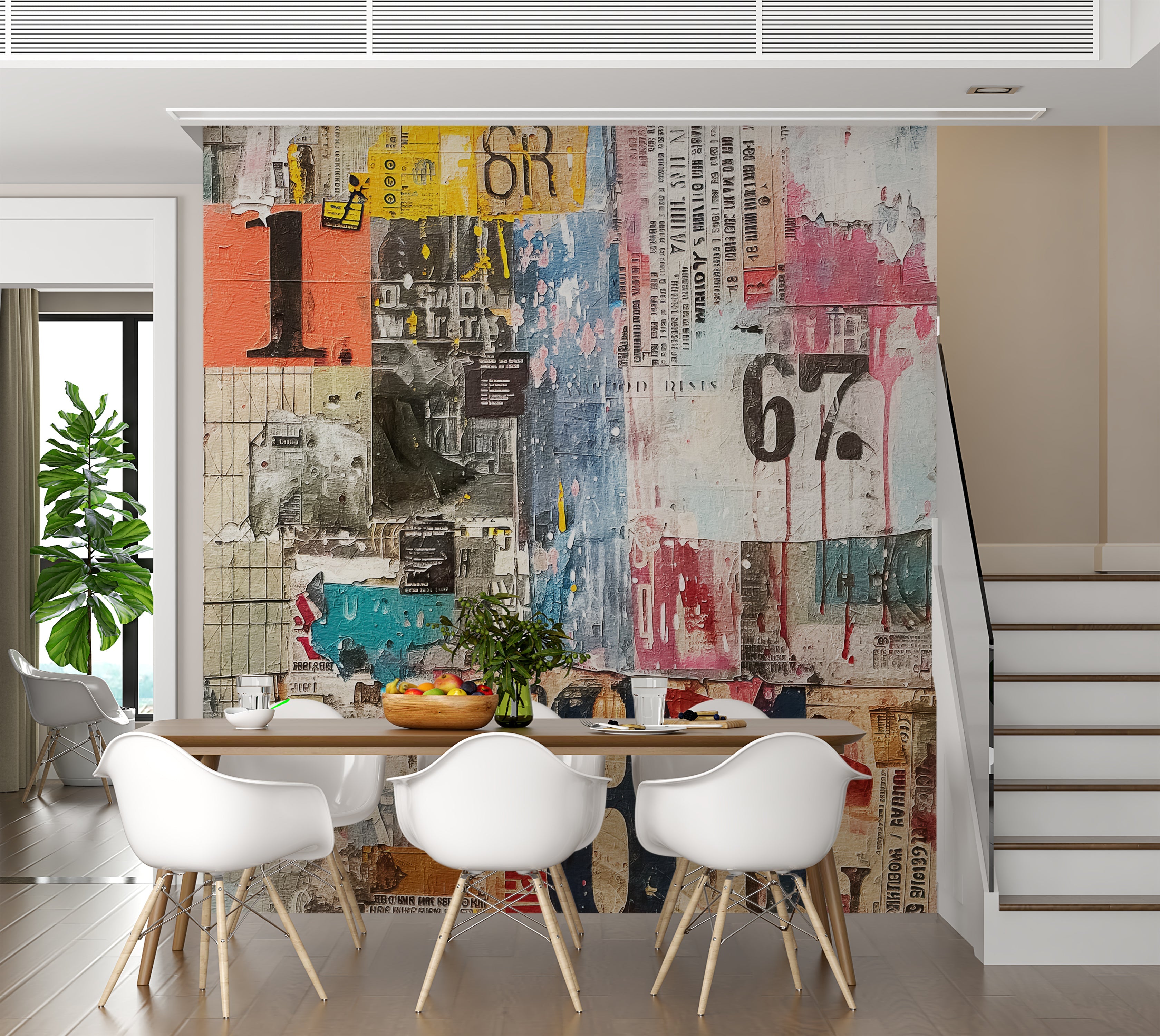 Premium Wallpaper Wall Mural - Urban Mixed Media