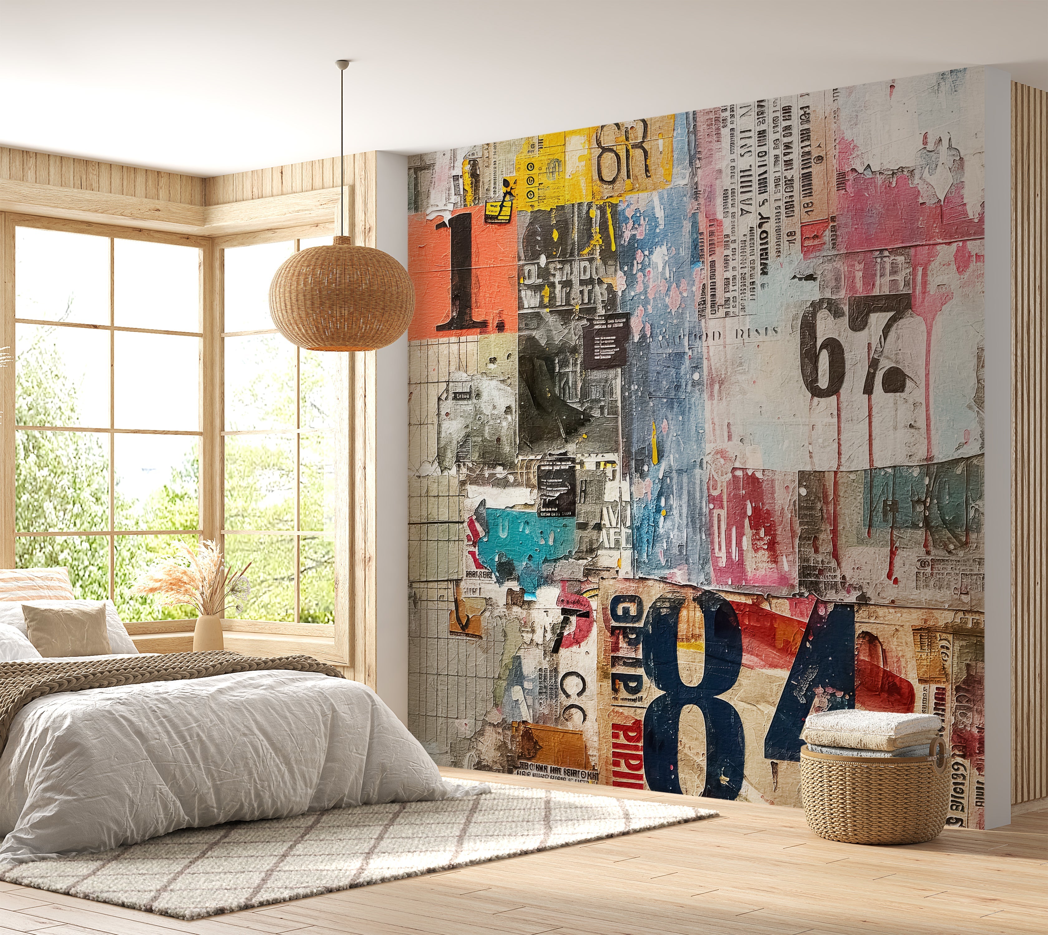 Premium Wallpaper Wall Mural - Urban Mixed Media