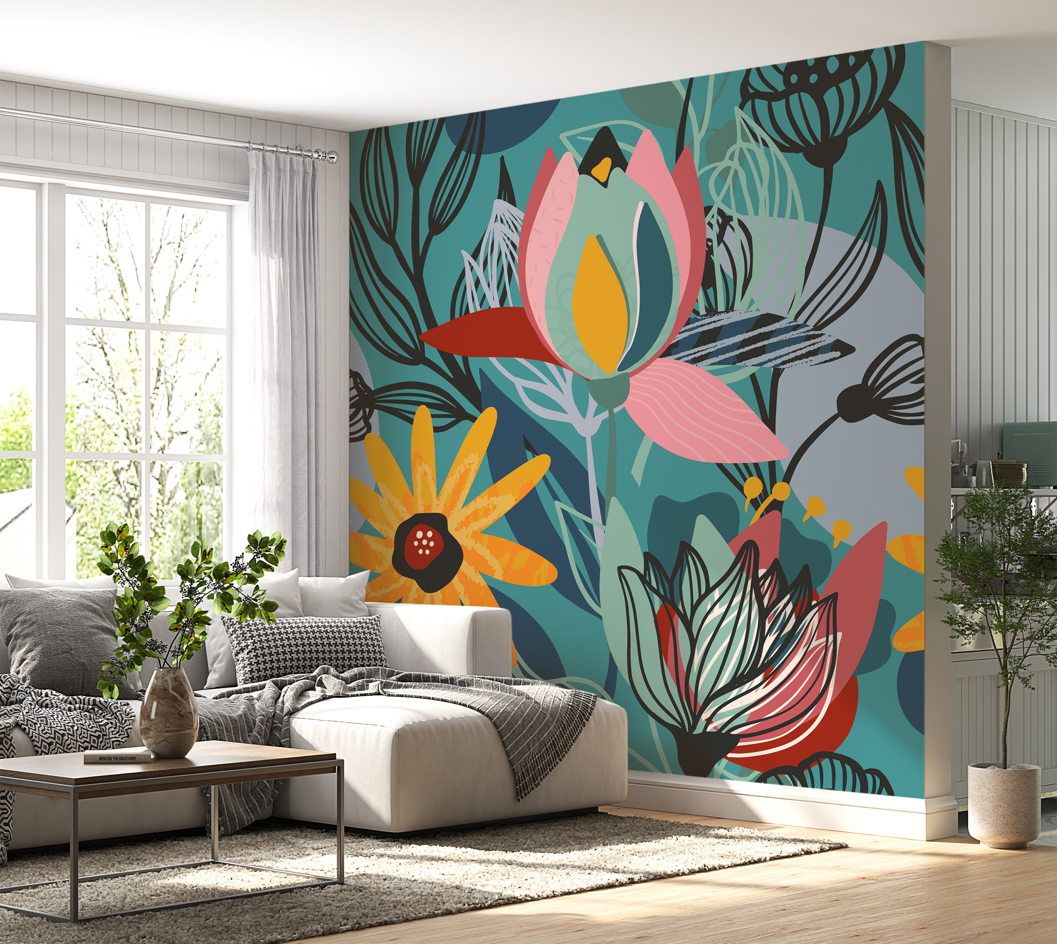 Peel & Stick Floral Wall Mural - Botanical Dreams