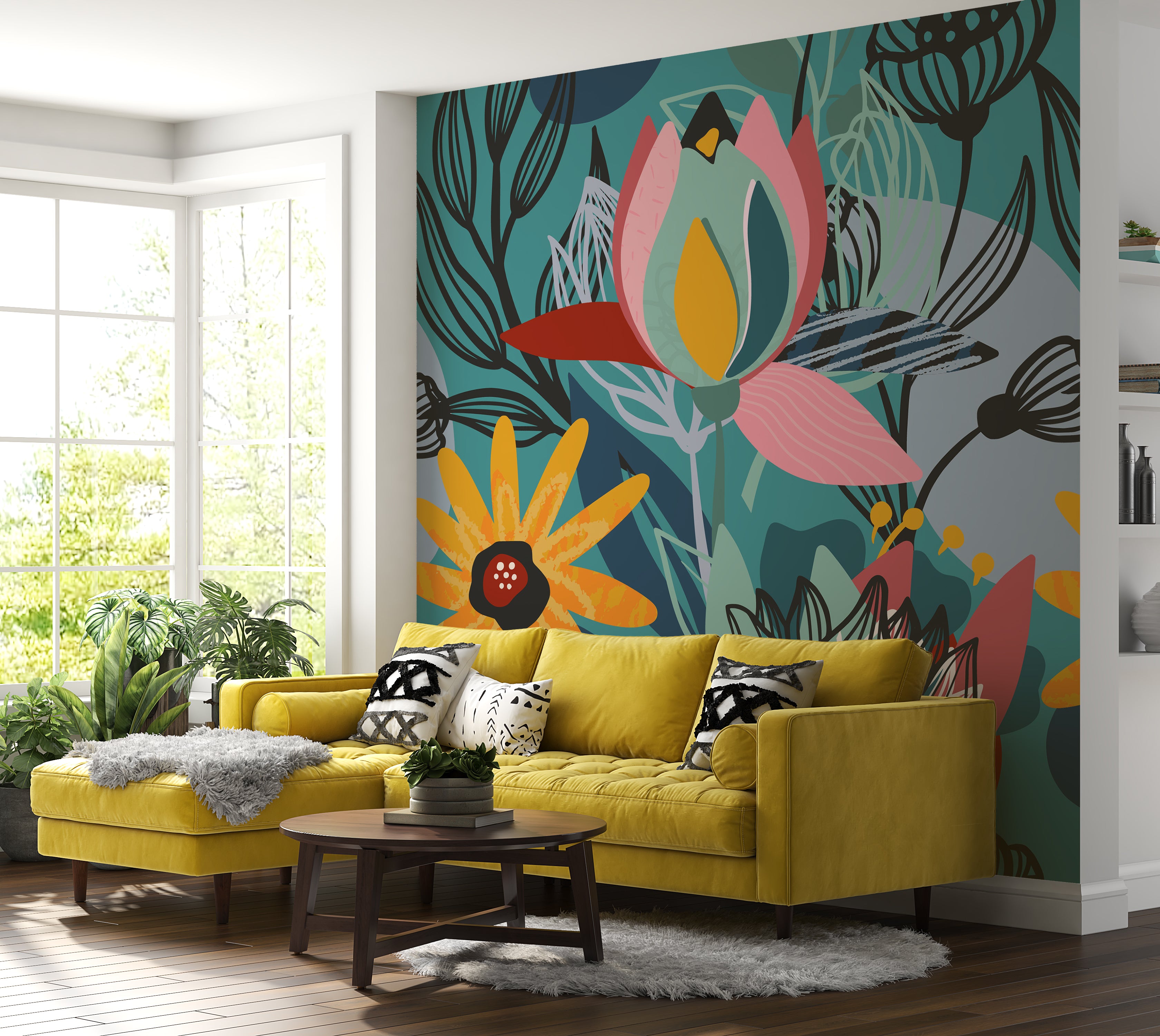 Peel & Stick Floral Wall Mural - Botanical Dreams