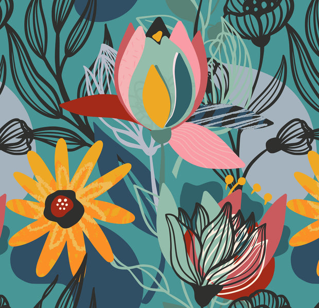 Peel & Stick Floral Wall Mural - Botanical Dreams