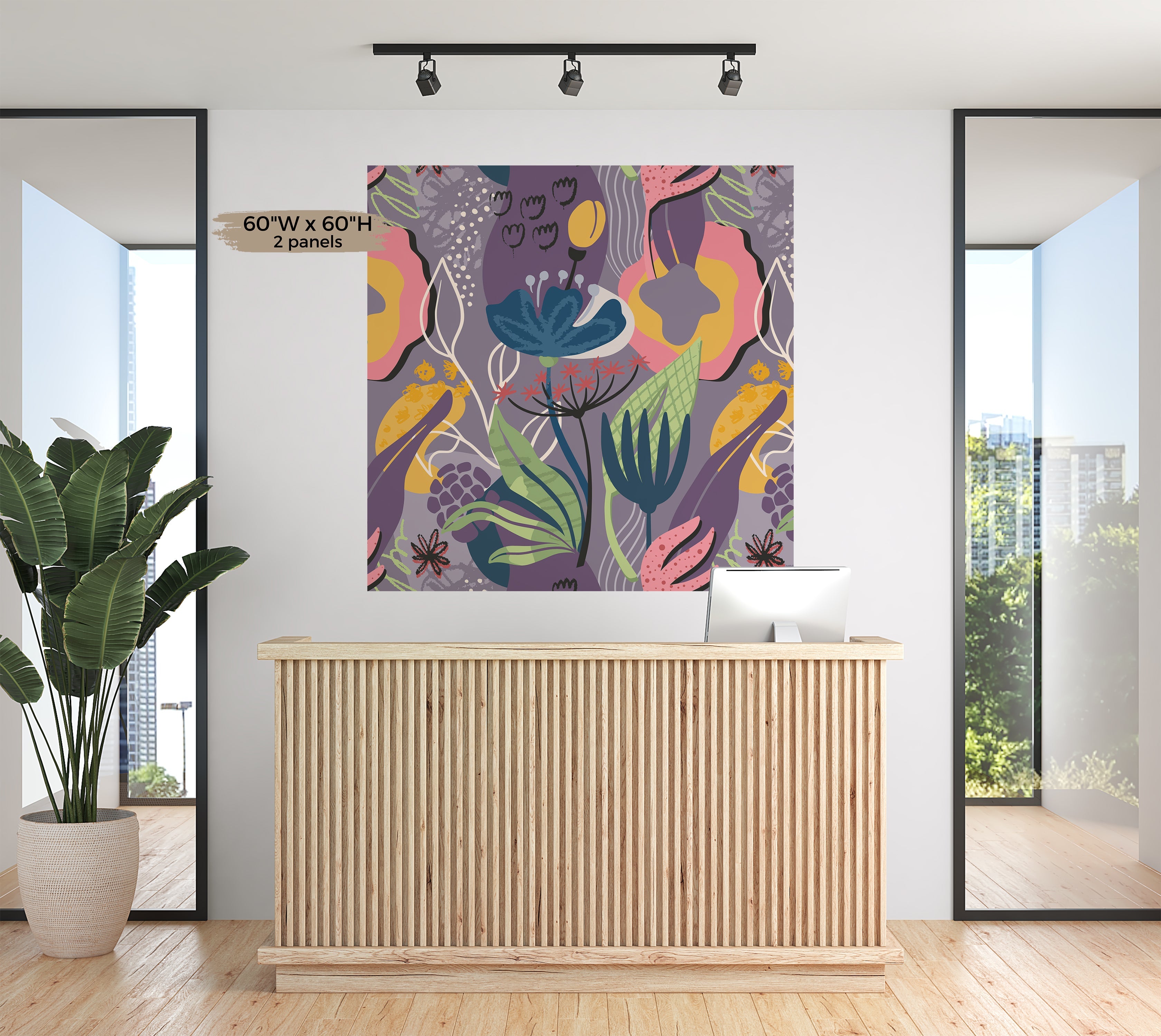 Premium Wallpaper Wall Mural - Vivid Garden Dance