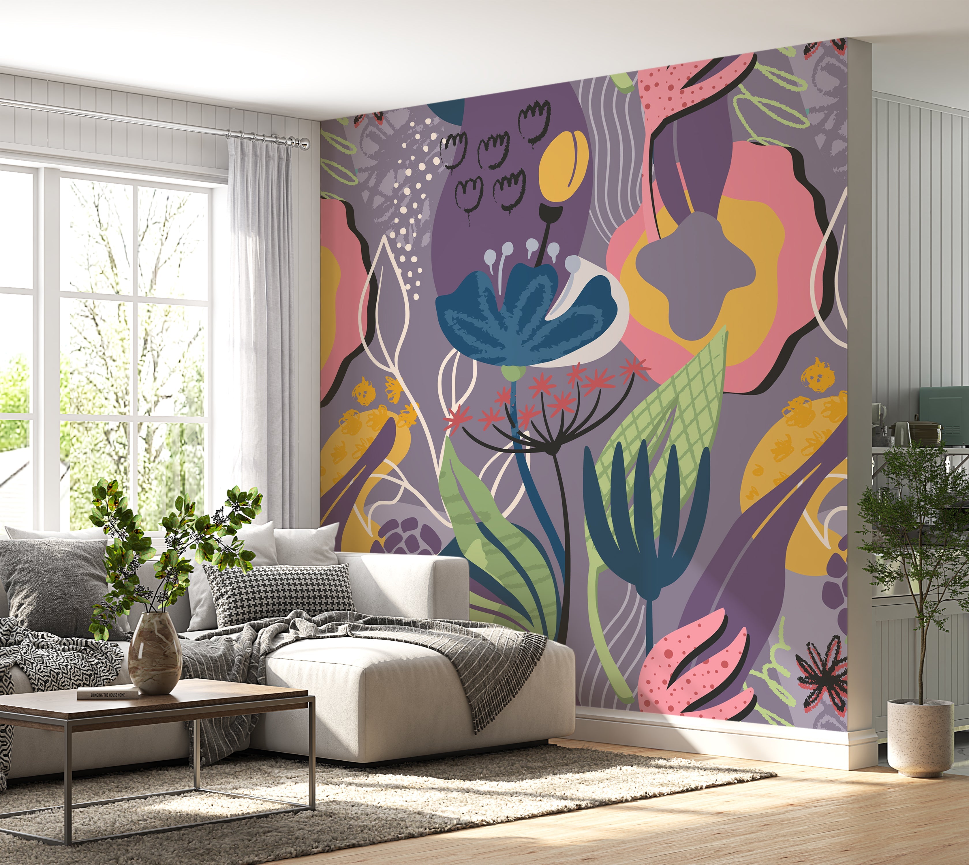 Premium Wallpaper Wall Mural - Vivid Garden Dance