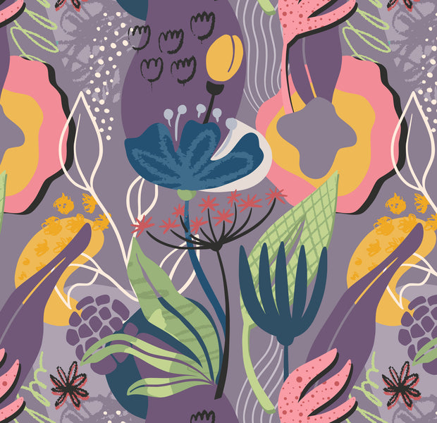 Peel & Stick Floral Wall Mural - Vivid Garden Dance