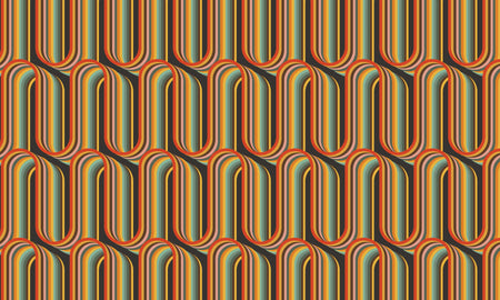 Peel & Stick Abstract Wall Mural - Retro Lines