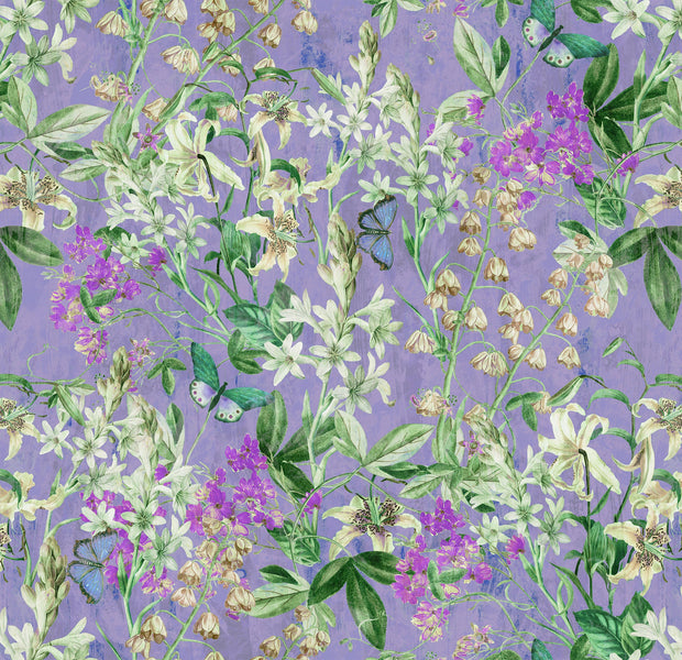 Premium Wallpaper Wall Mural - Spring Garden Lilac-Tiptophomedecor