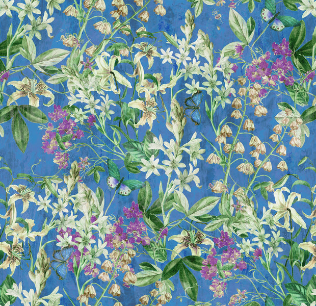 Premium Wallpaper Wall Mural - Spring Garden Blue-Tiptophomedecor