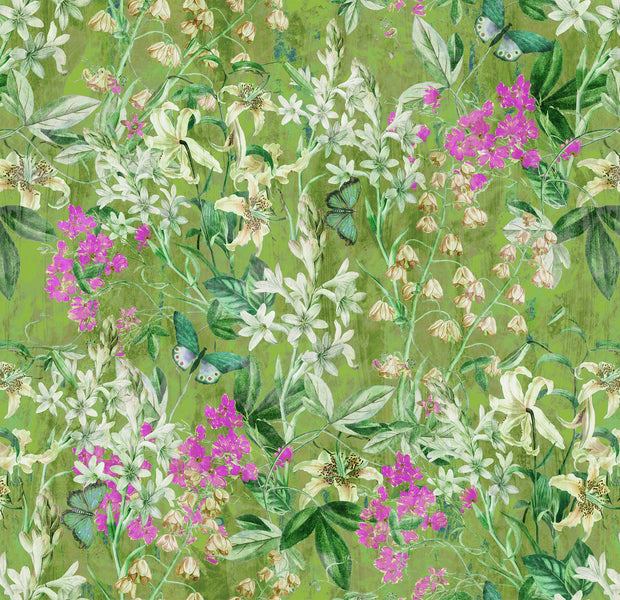 Premium Wallpaper Wall Mural - Spring Garden Green-Tiptophomedecor