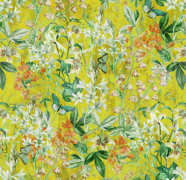 Premium Wallpaper Wall Mural - Spring Garden Lemon-Tiptophomedecor
