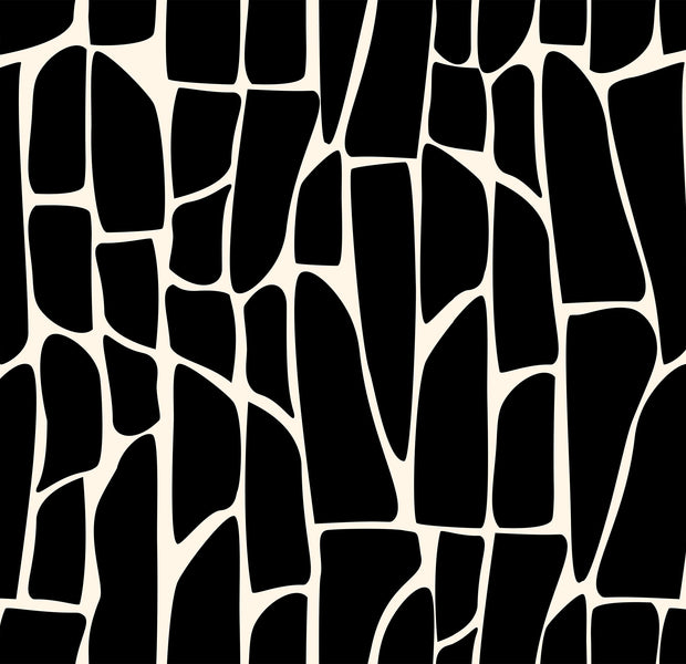 Premium Wallpaper Wall Mural - Geometric Pattern Black-Tiptophomedecor