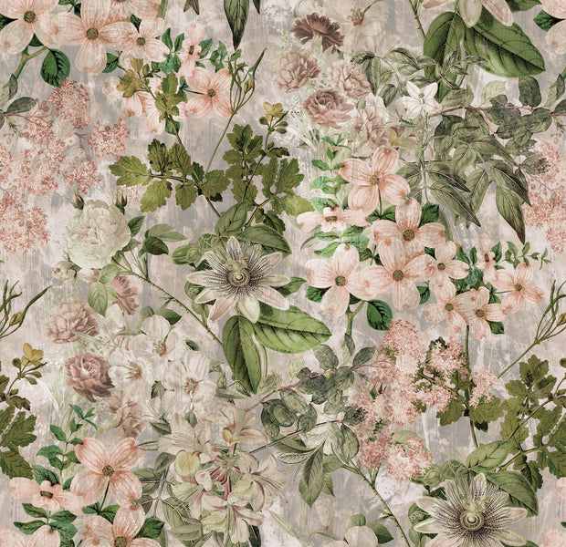 Premium Wallpaper Wall Mural - Garden Romance Blush-Tiptophomedecor