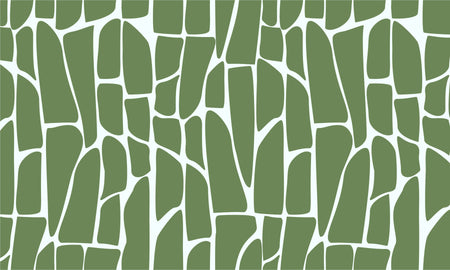 Peel & Stick Abstract Wall Mural - Geometric Pattern Green