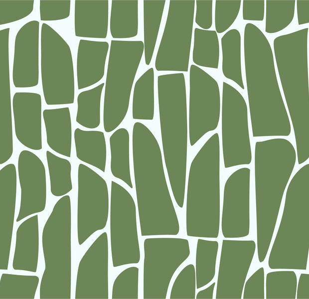 Premium Wallpaper Wall Mural - Geometric Pattern Green-Tiptophomedecor