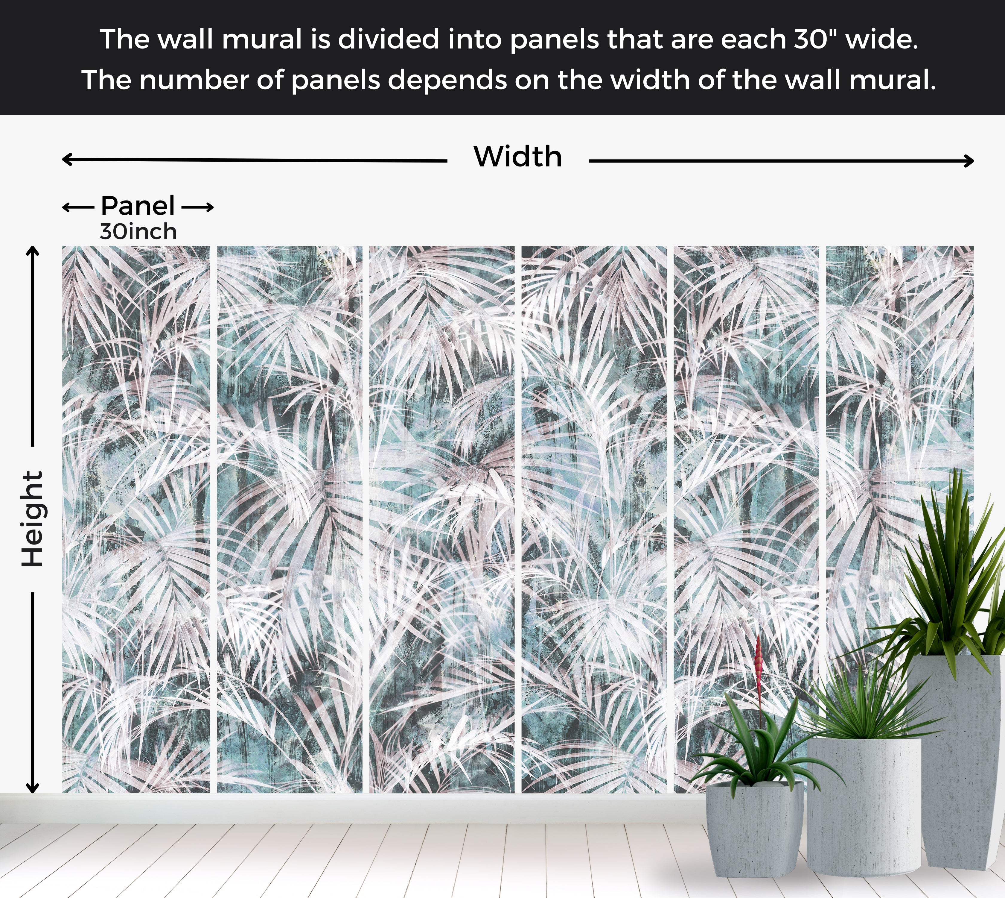 Premium Wallpaper Wall Mural - Vintage Palm Trees