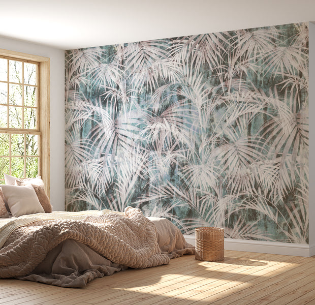 Peel & Stick Wall Mural - Vintage Palm Trees 60"Wx60"H