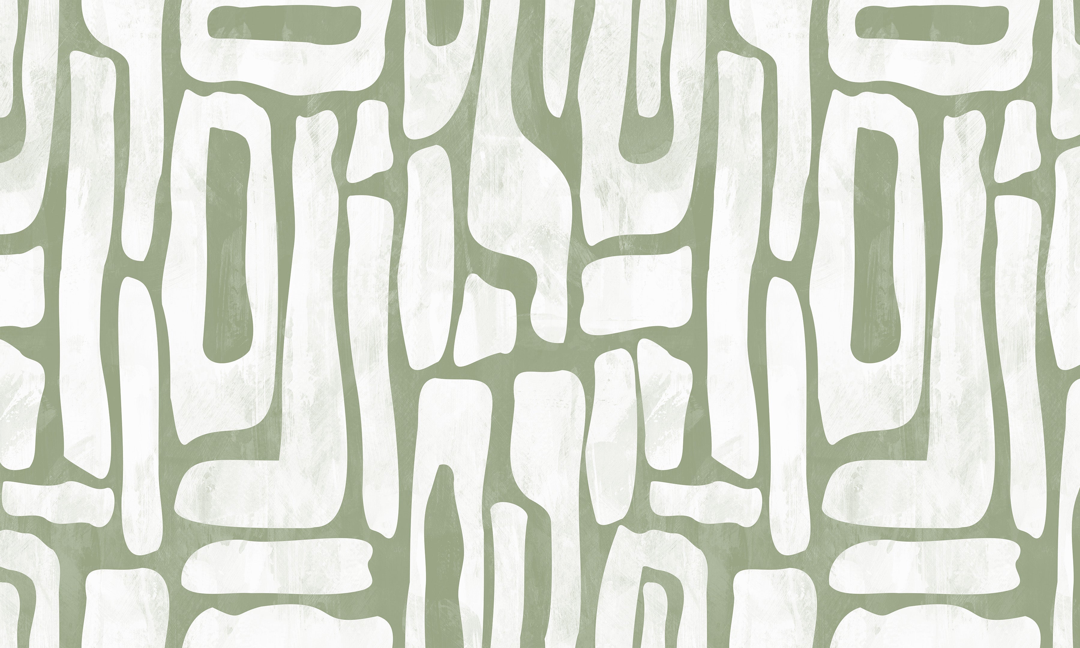 Premium Wallpaper Wall Mural - Earthy Shapes Sage Green