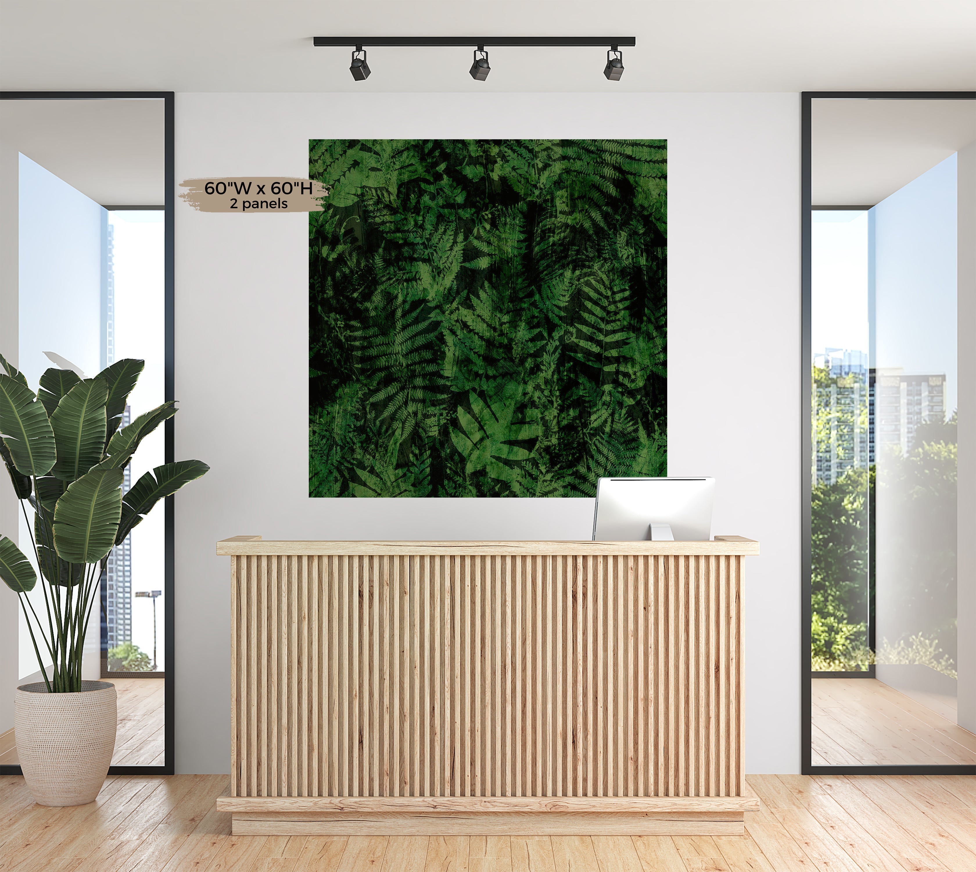 Premium Wallpaper Wall Mural - Dark Forrest Texture