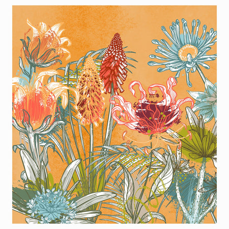 Premium Wallpaper Wall Mural - Floral Serenade-Tiptophomedecor