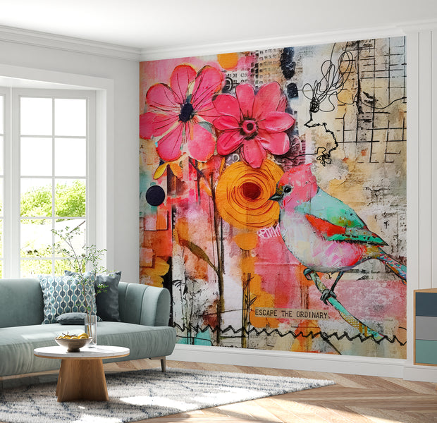 Peel & Stick Art Wall Mural - Escape The Ordinary