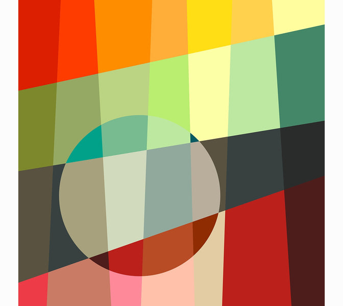 Premium Wallpaper Wall Mural - Colorful Geometric Bauhaus-Tiptophomedecor