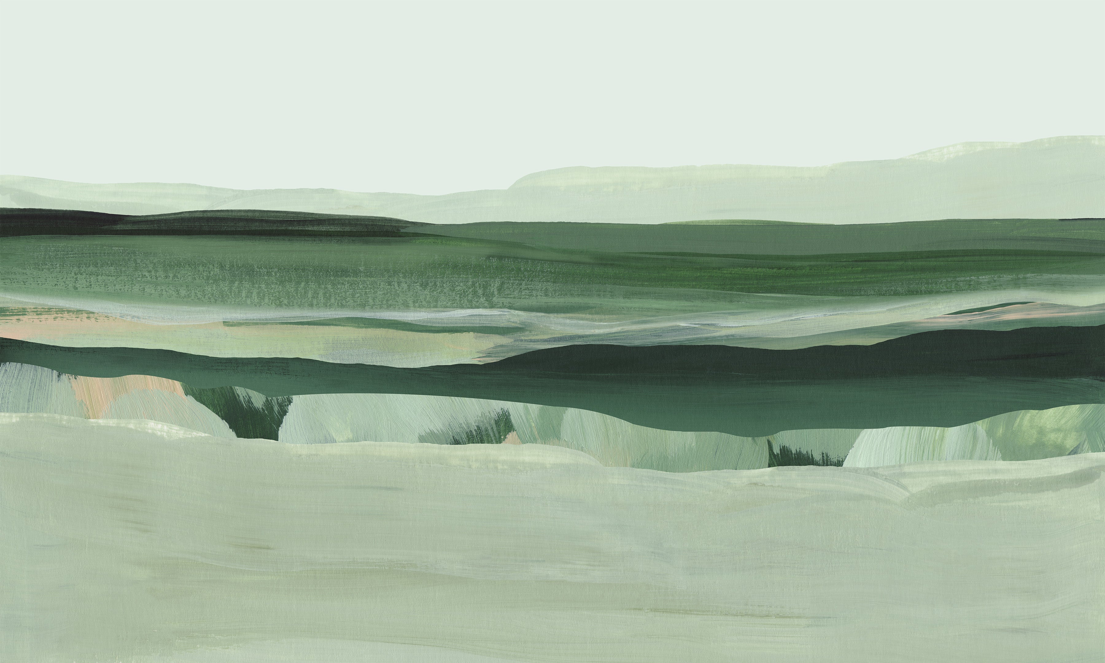 Premium Wallpaper Wall Mural - Meadow Acrylic Landscape