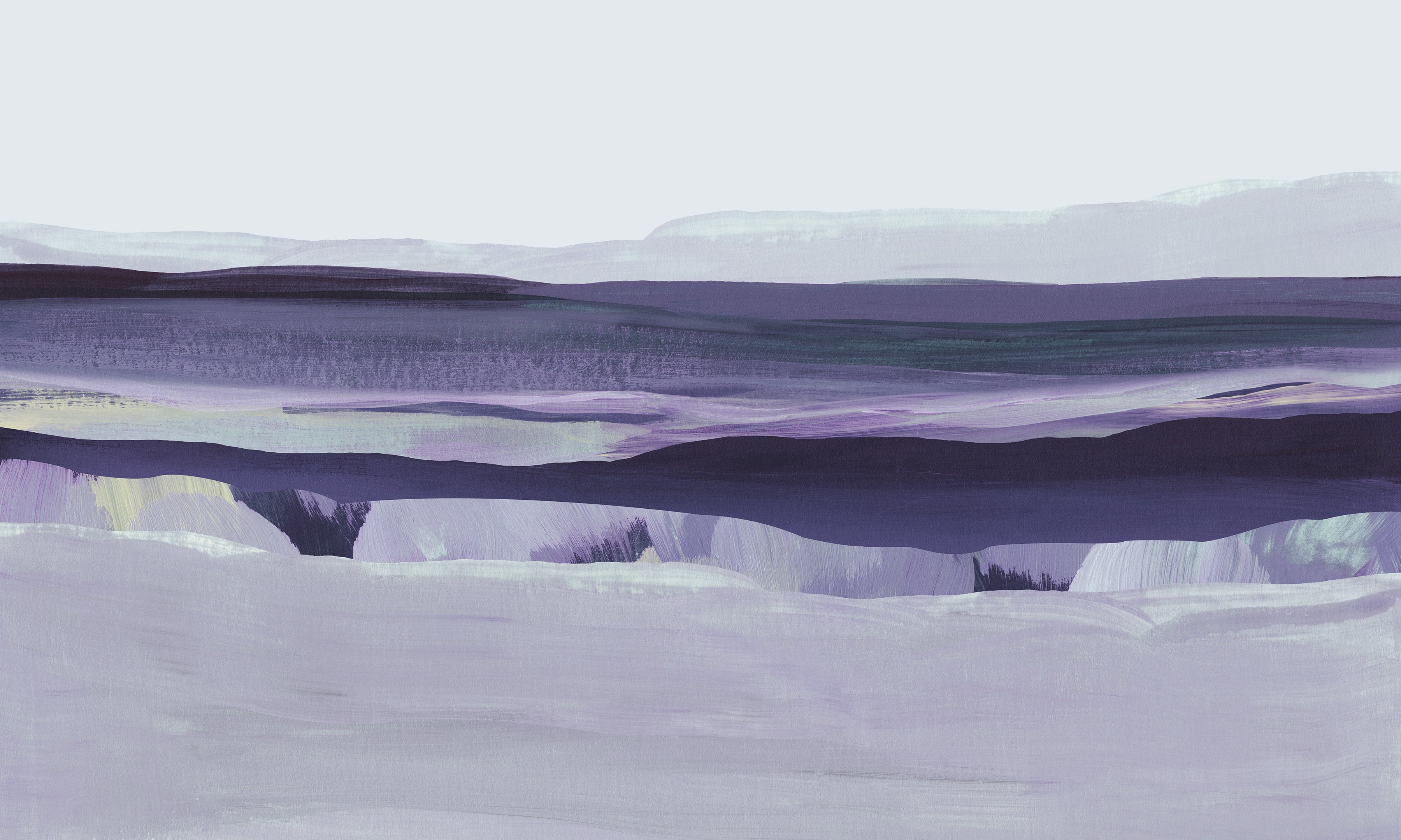 Premium Wallpaper Wall Mural - Meadow Acrylic Landscape