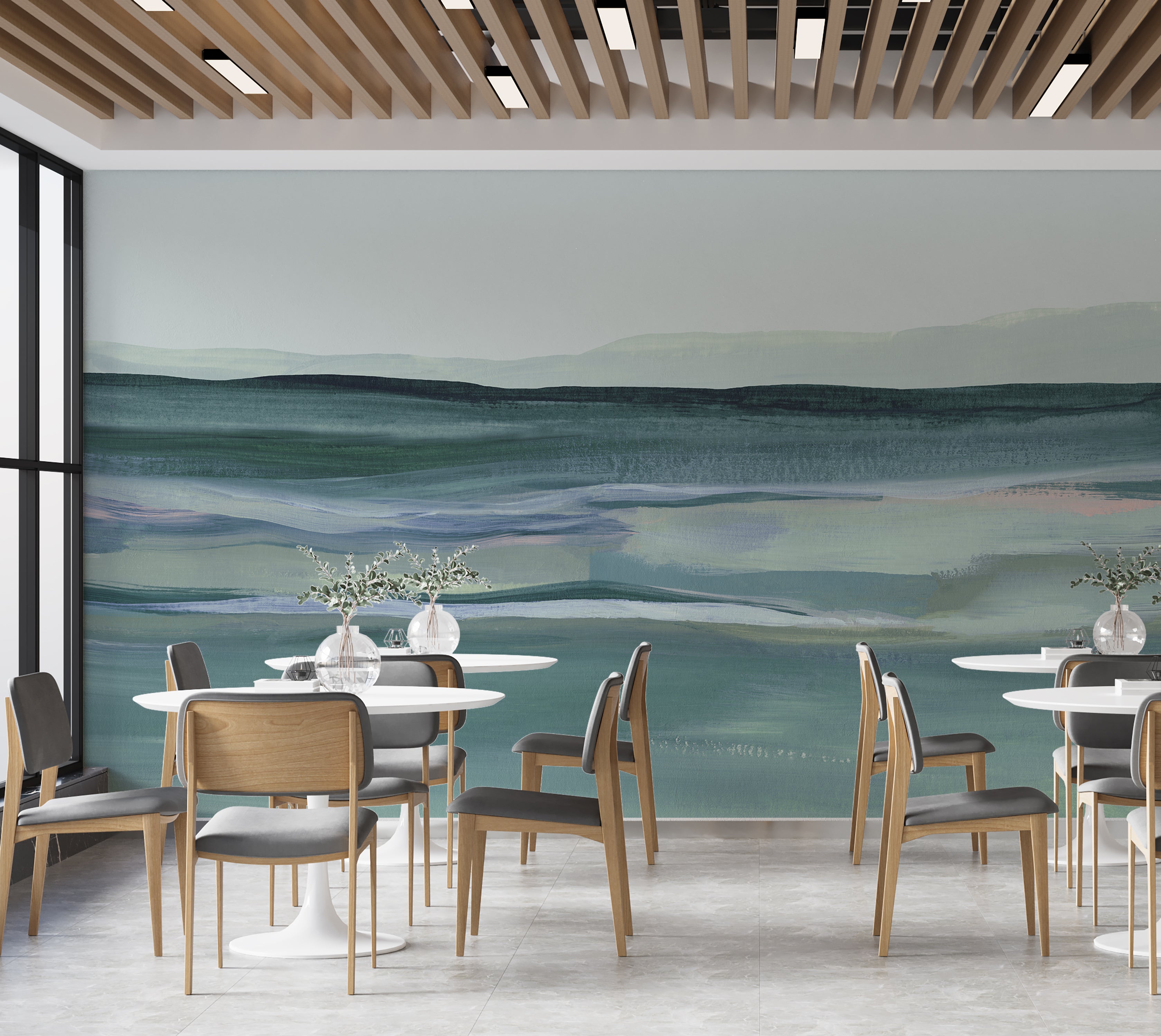 Premium Wallpaper Wall Mural - Acrylic Landscape Painting