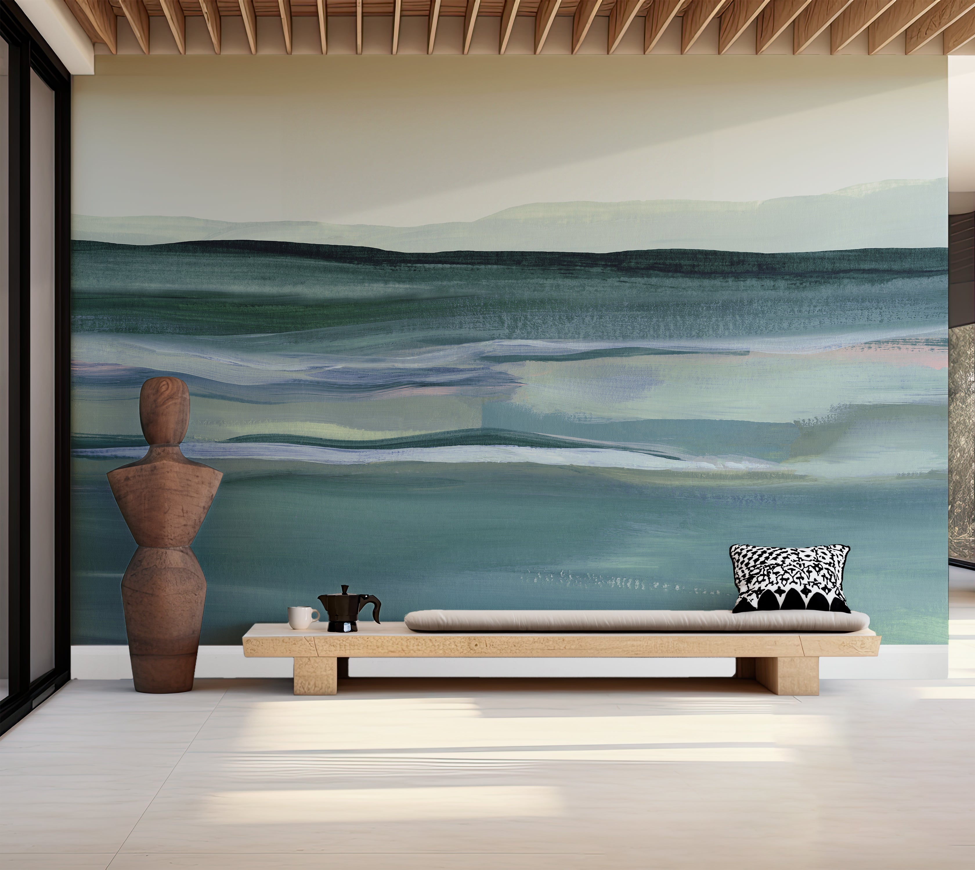 Premium Wallpaper Wall Mural - Acrylic Landscape Painting