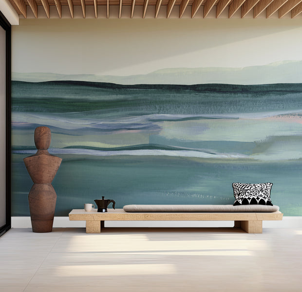 Premium Wallpaper Wall Mural - Acrylic Landscape Painting