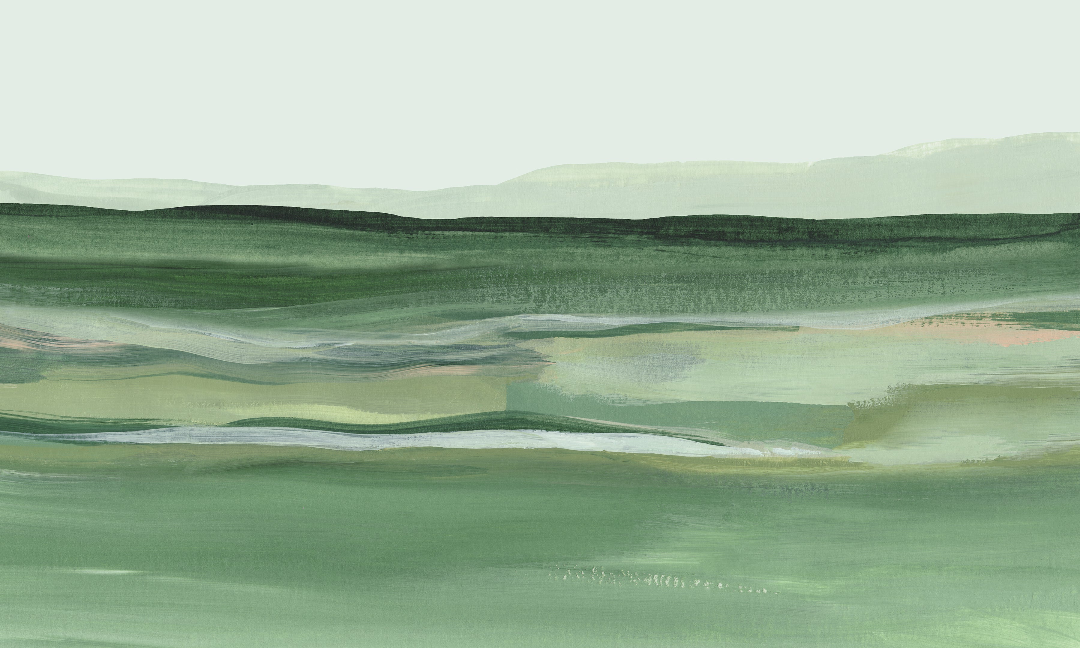 Premium Wallpaper Wall Mural - Acrylic Landscape Painting