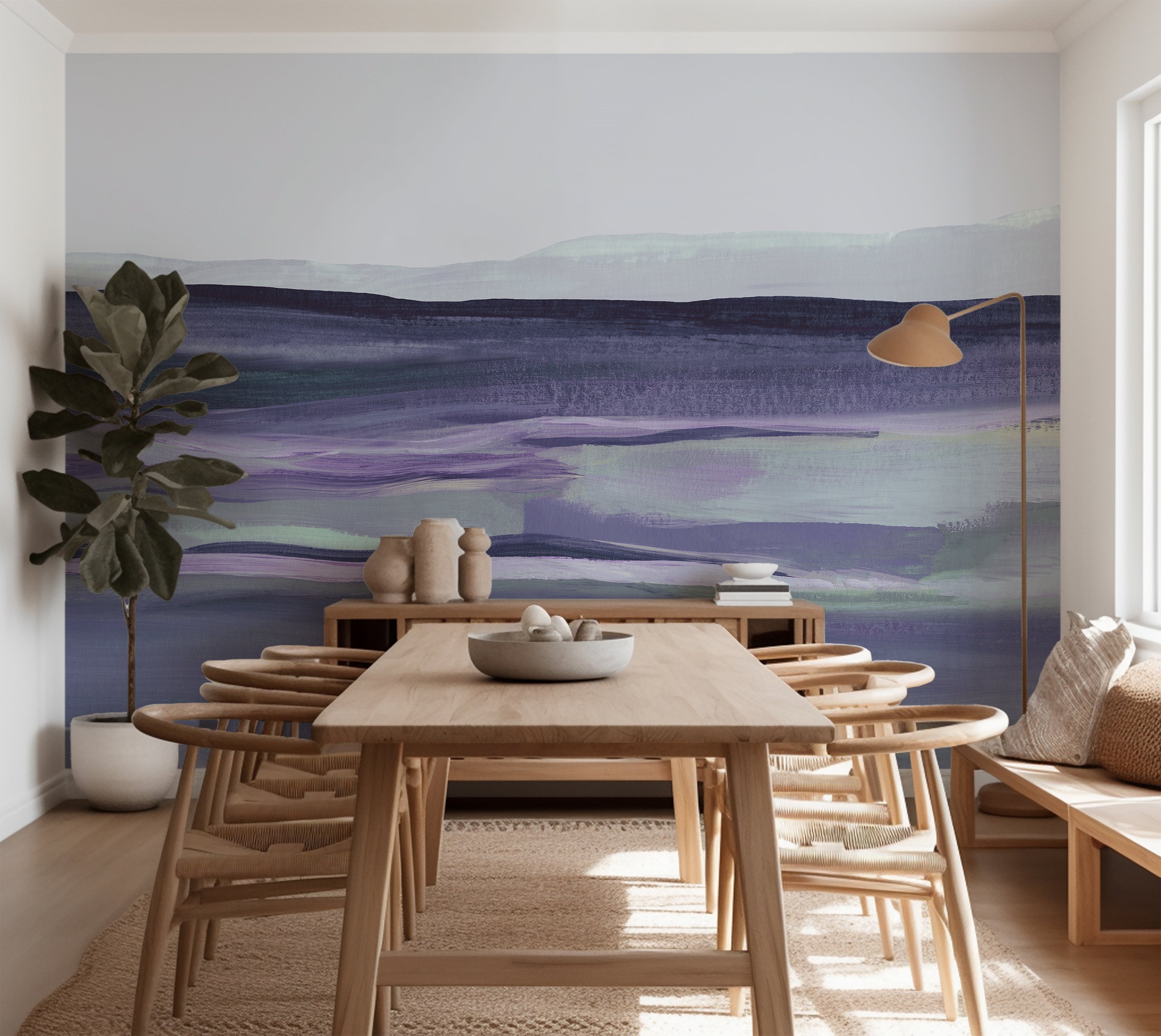 Premium Wallpaper Wall Mural - Acrylic Landscape Painting