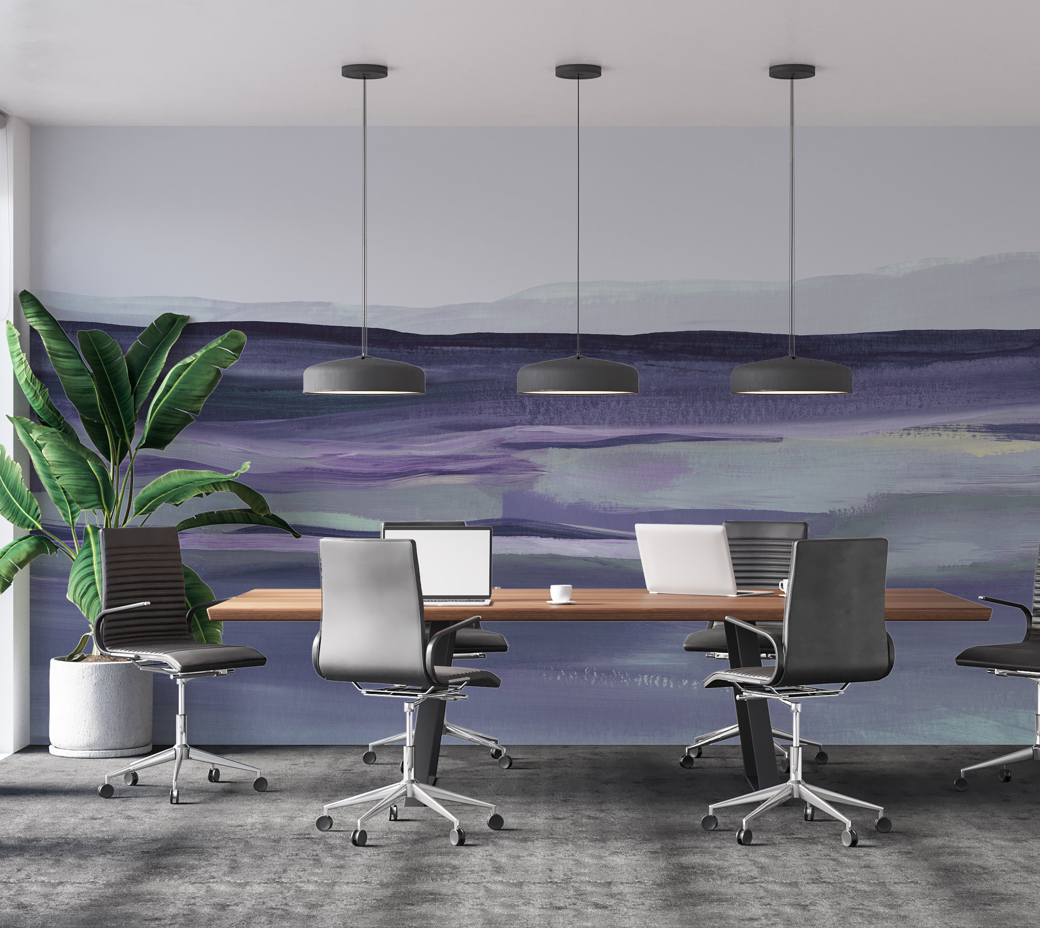 Premium Wallpaper Wall Mural - Acrylic Landscape Painting