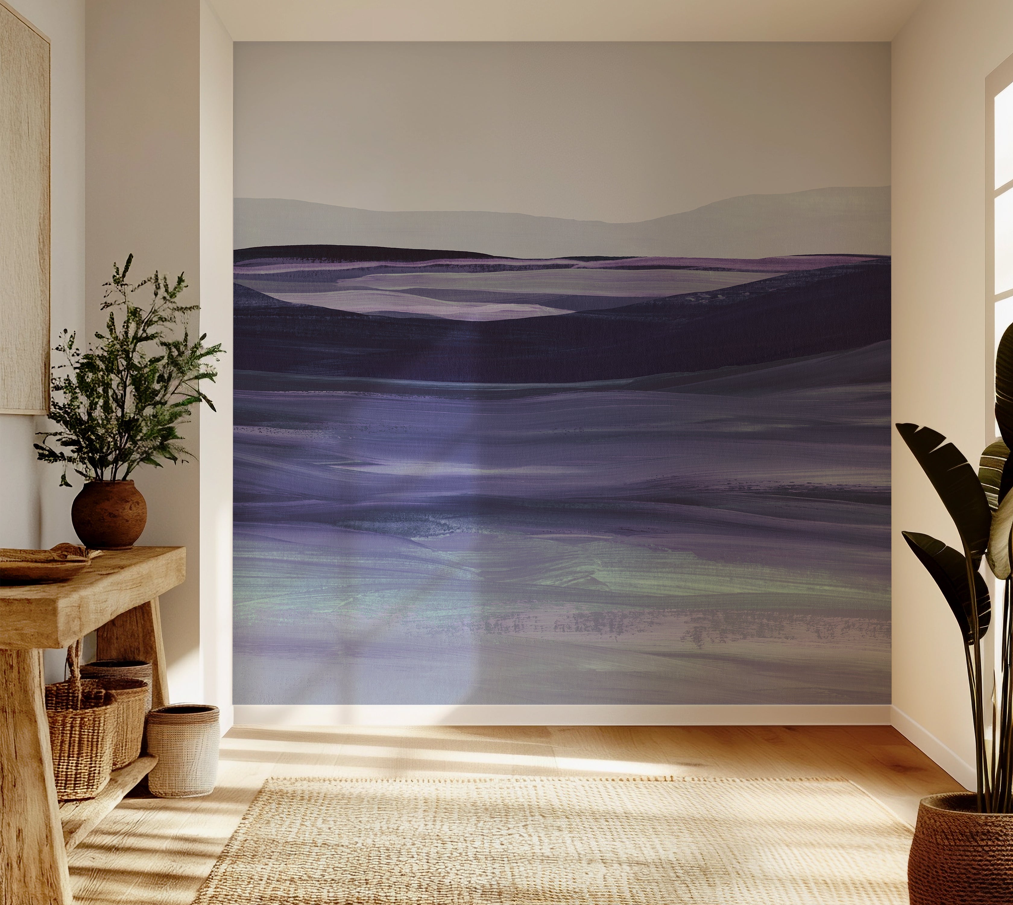 Premium Wallpaper Wall Mural - Acrylic Landscape Painting