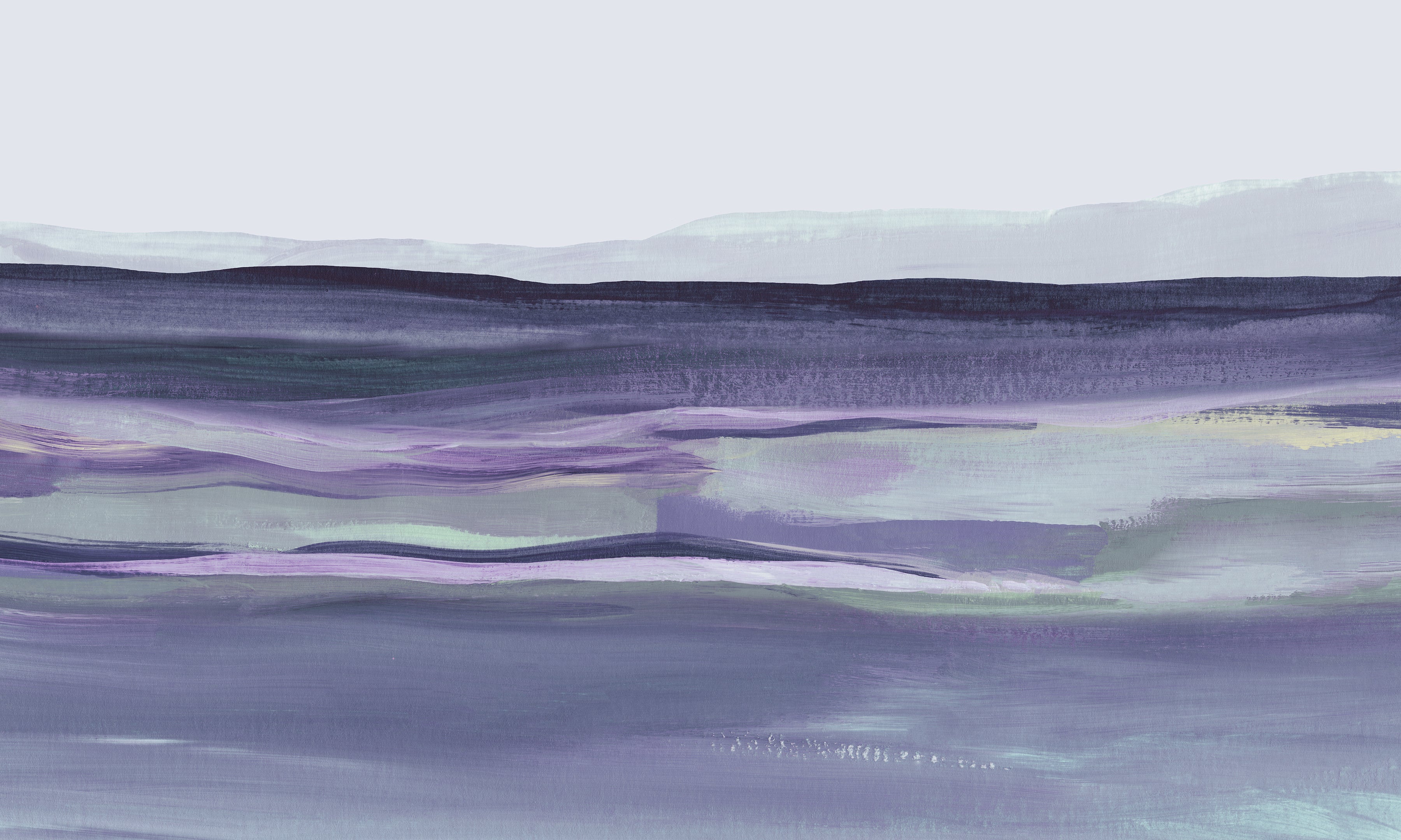 Premium Wallpaper Wall Mural - Acrylic Landscape Painting