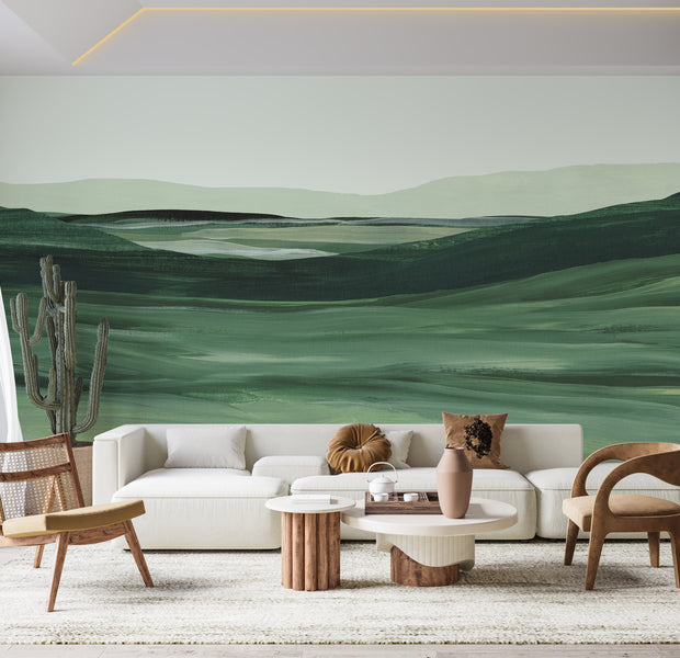 Premium Wallpaper Wall Mural - Serene Landscape Painting