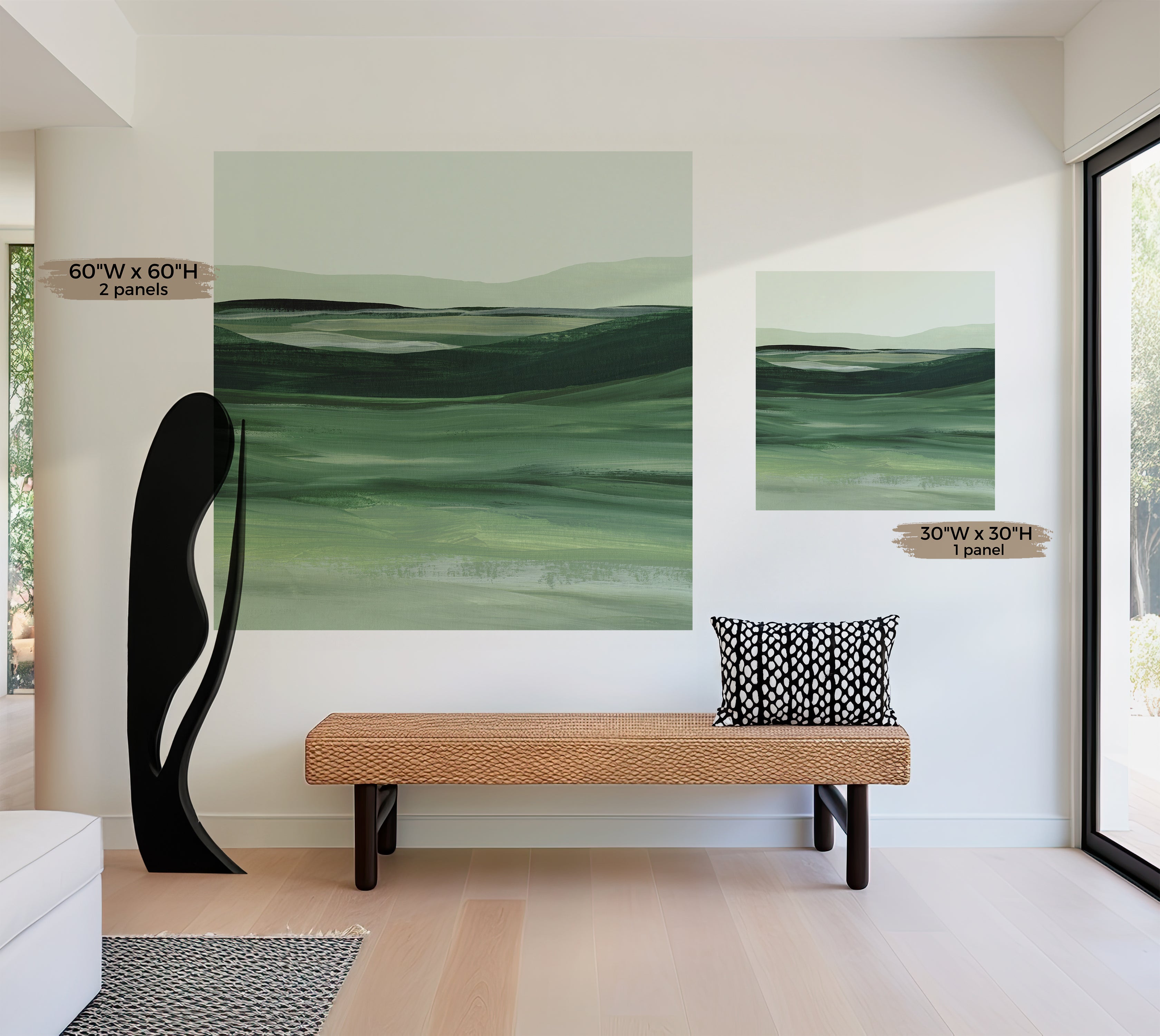 Premium Wallpaper Wall Mural - Serene Landscape Painting