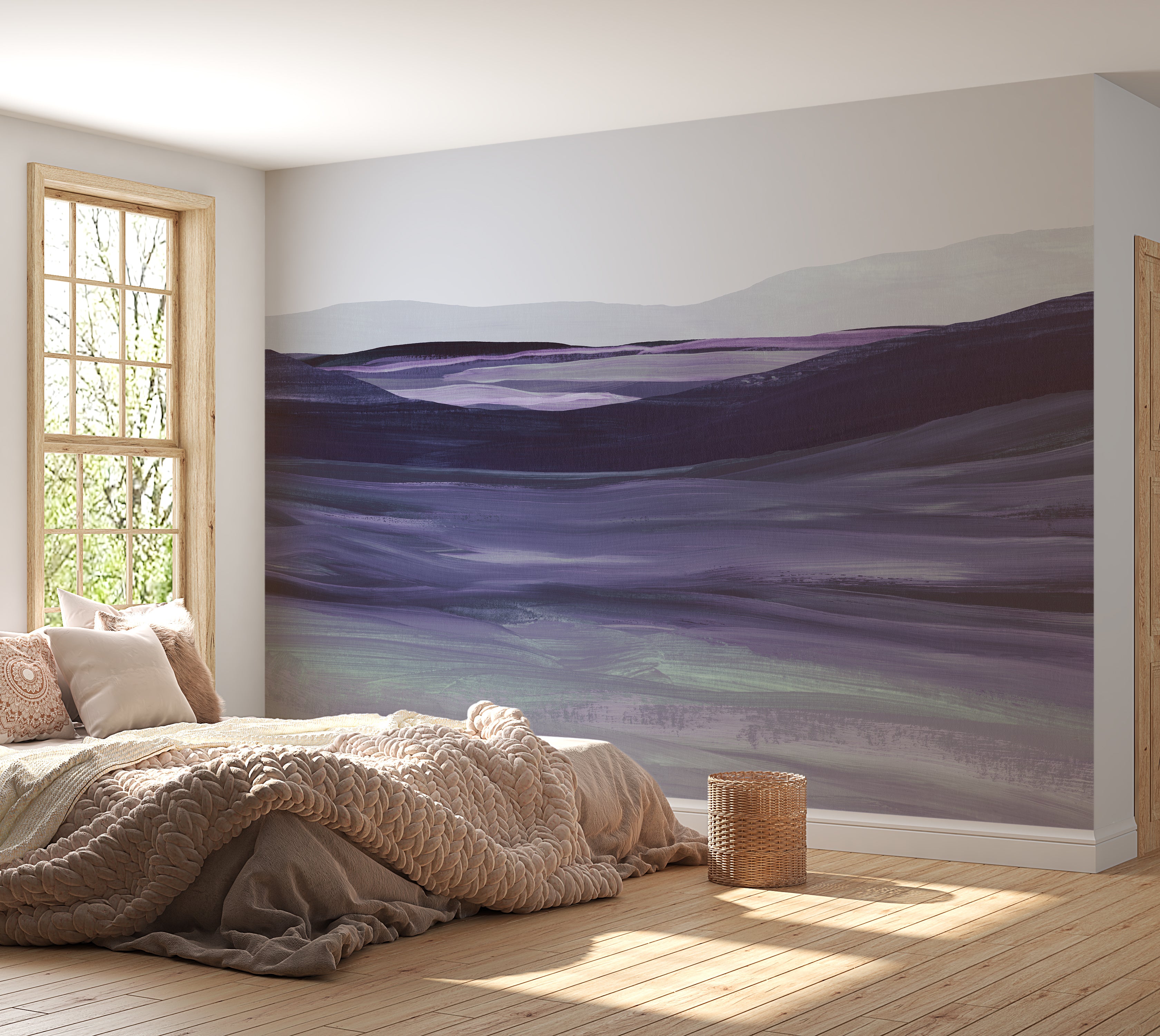 Premium Wallpaper Wall Mural - Serene Landscape Painting
