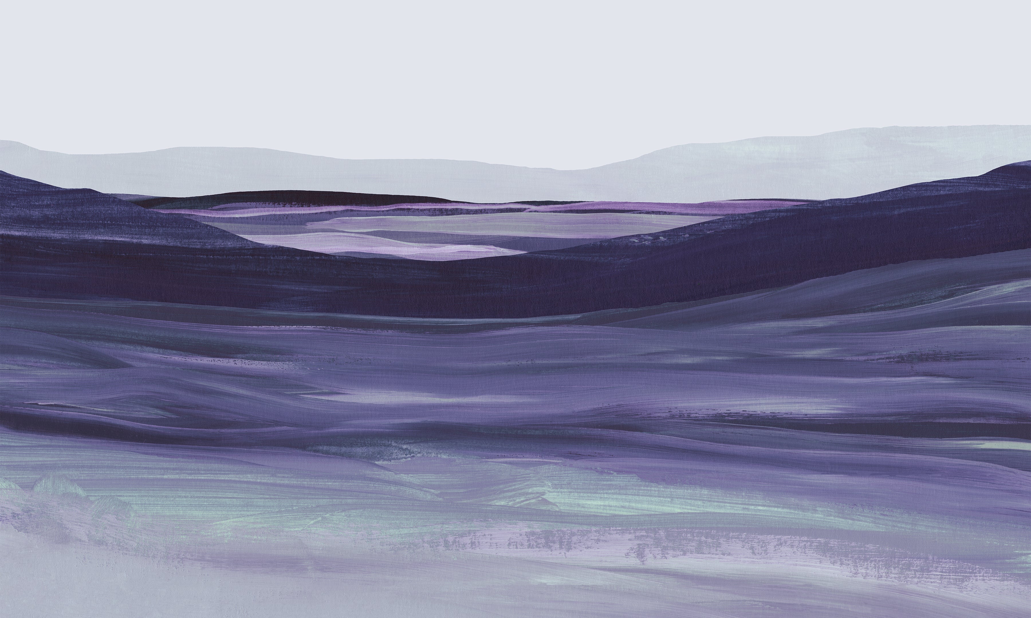 Premium Wallpaper Wall Mural - Serene Landscape Painting