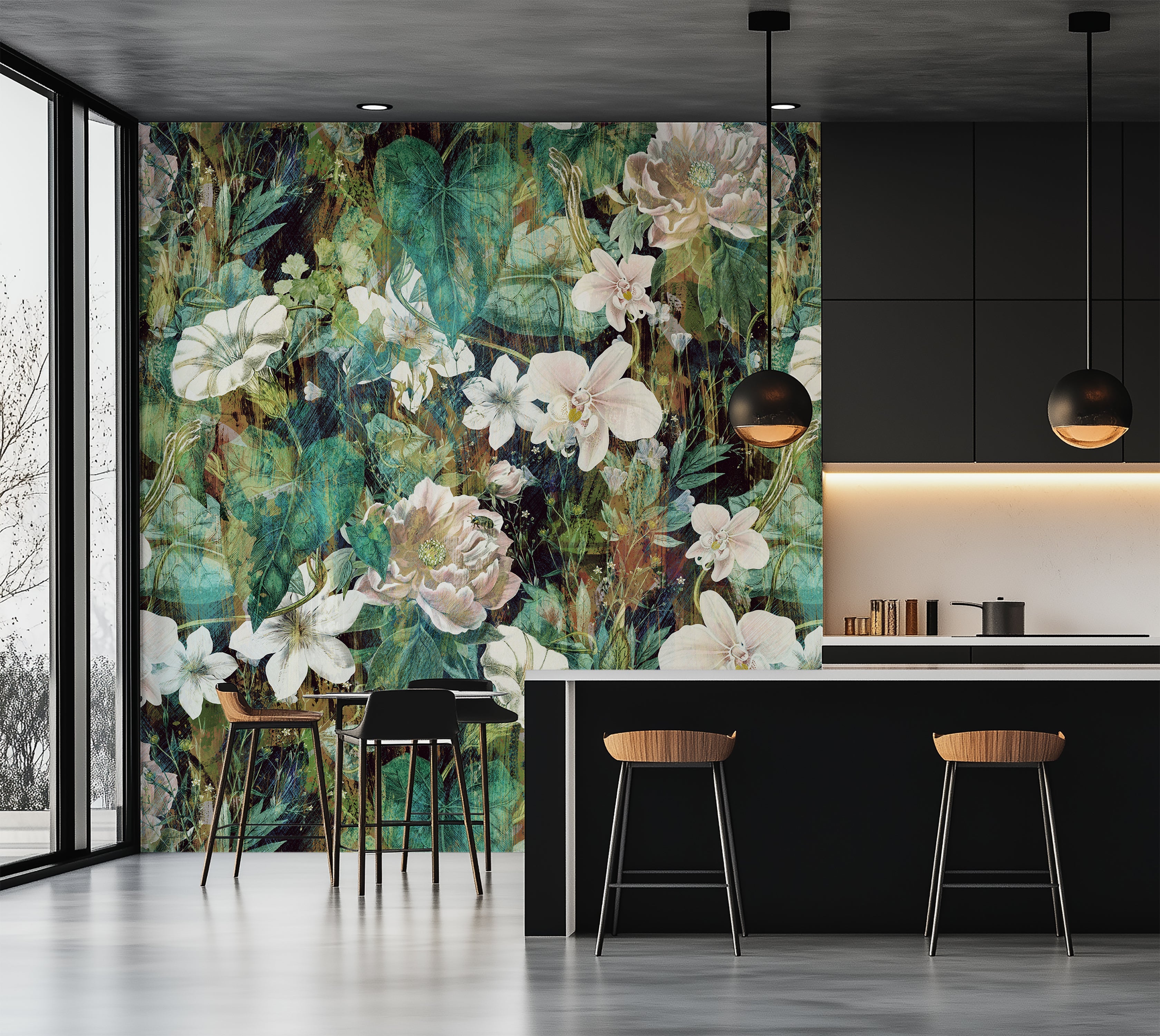 Premium Wallpaper Wall Mural - Spring Blooming Garden