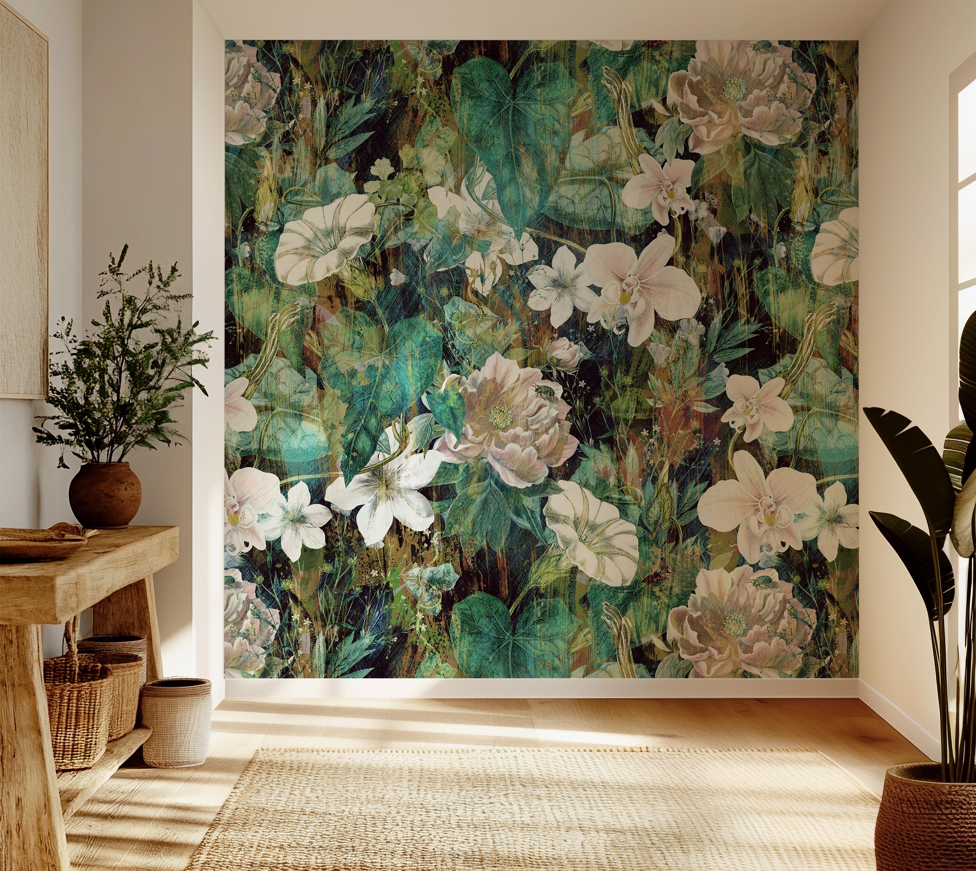Premium Wallpaper Wall Mural - Spring Blooming Garden