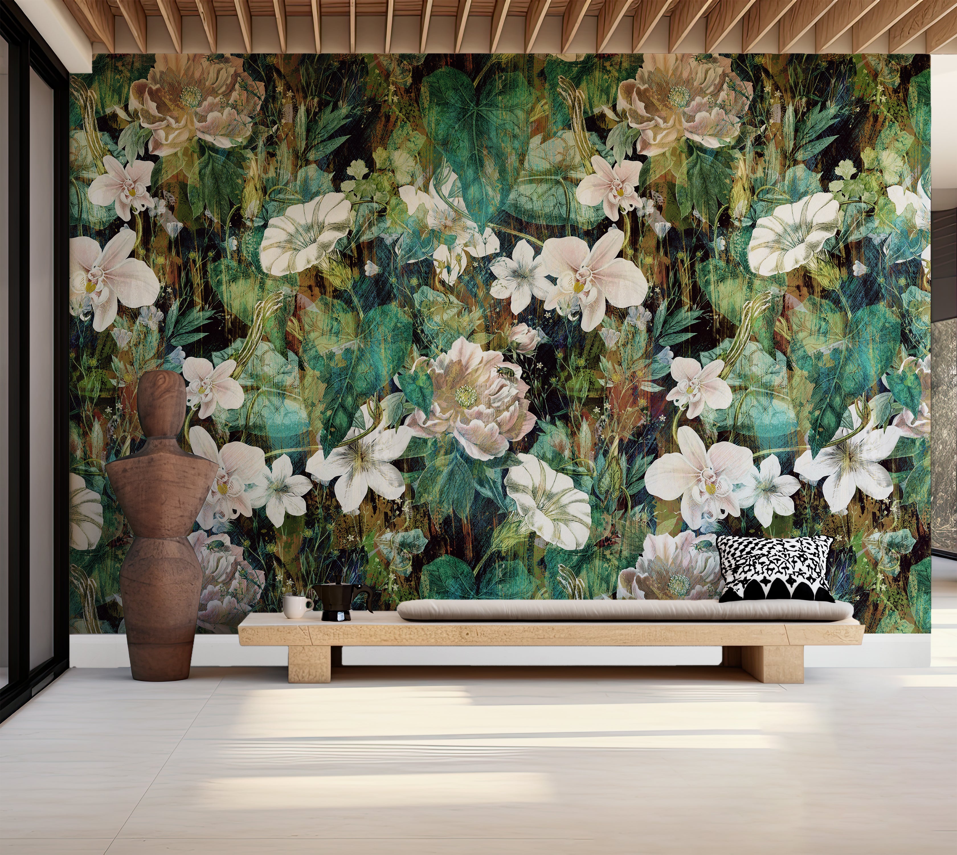 Premium Wallpaper Wall Mural - Spring Blooming Garden