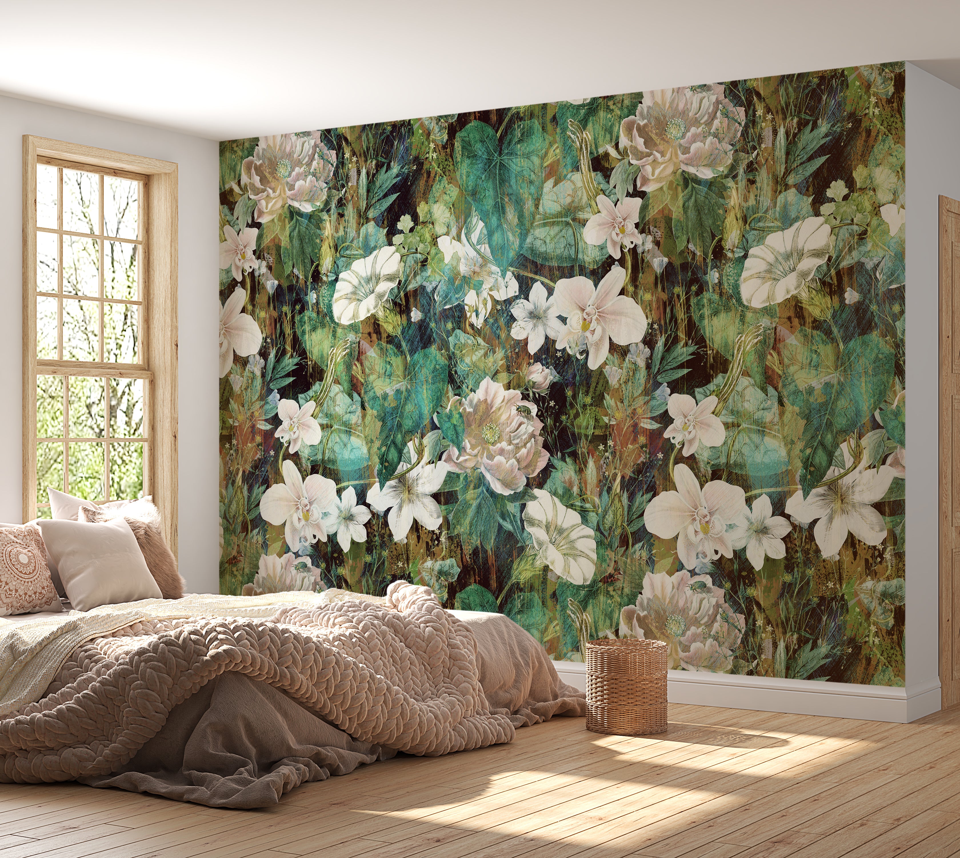 Premium Wallpaper Wall Mural - Spring Blooming Garden