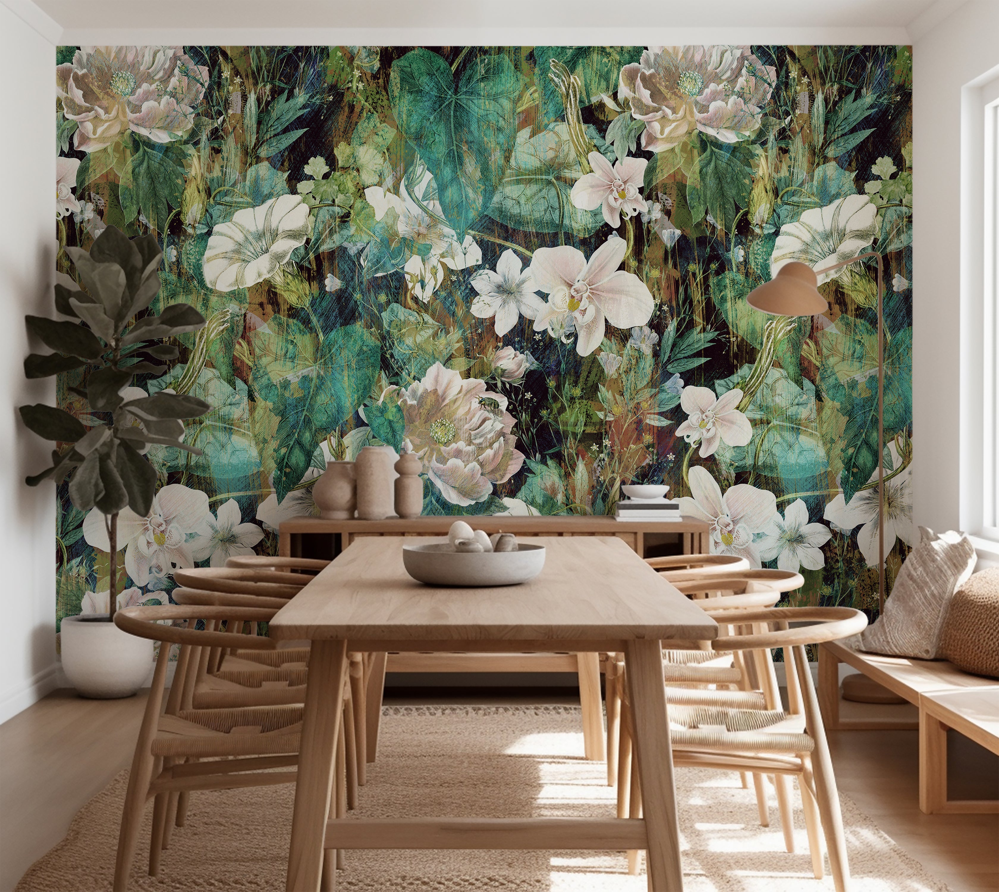 Premium Wallpaper Wall Mural - Spring Blooming Garden