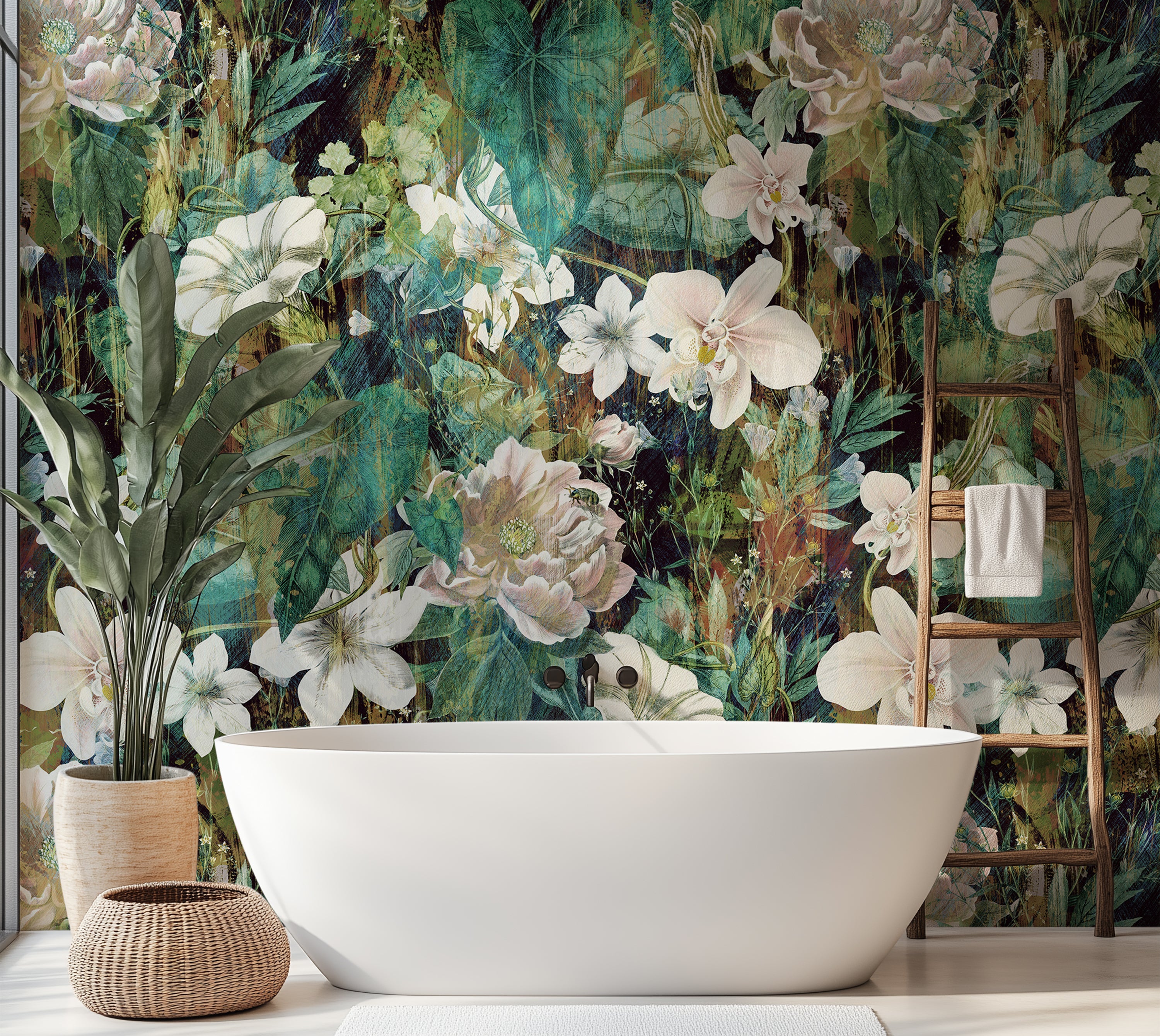 Premium Wallpaper Wall Mural - Spring Blooming Garden