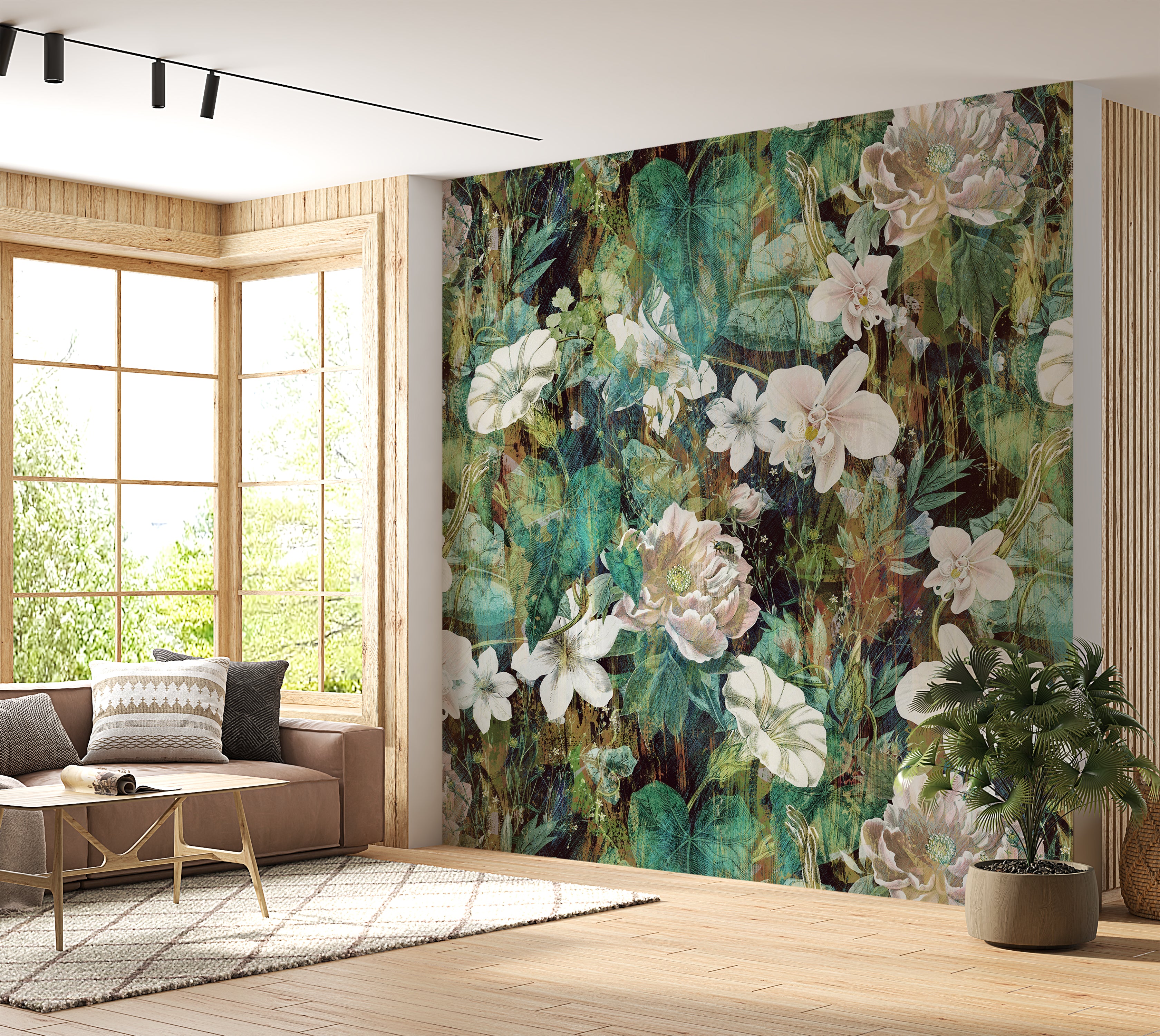 Premium Wallpaper Wall Mural - Spring Blooming Garden