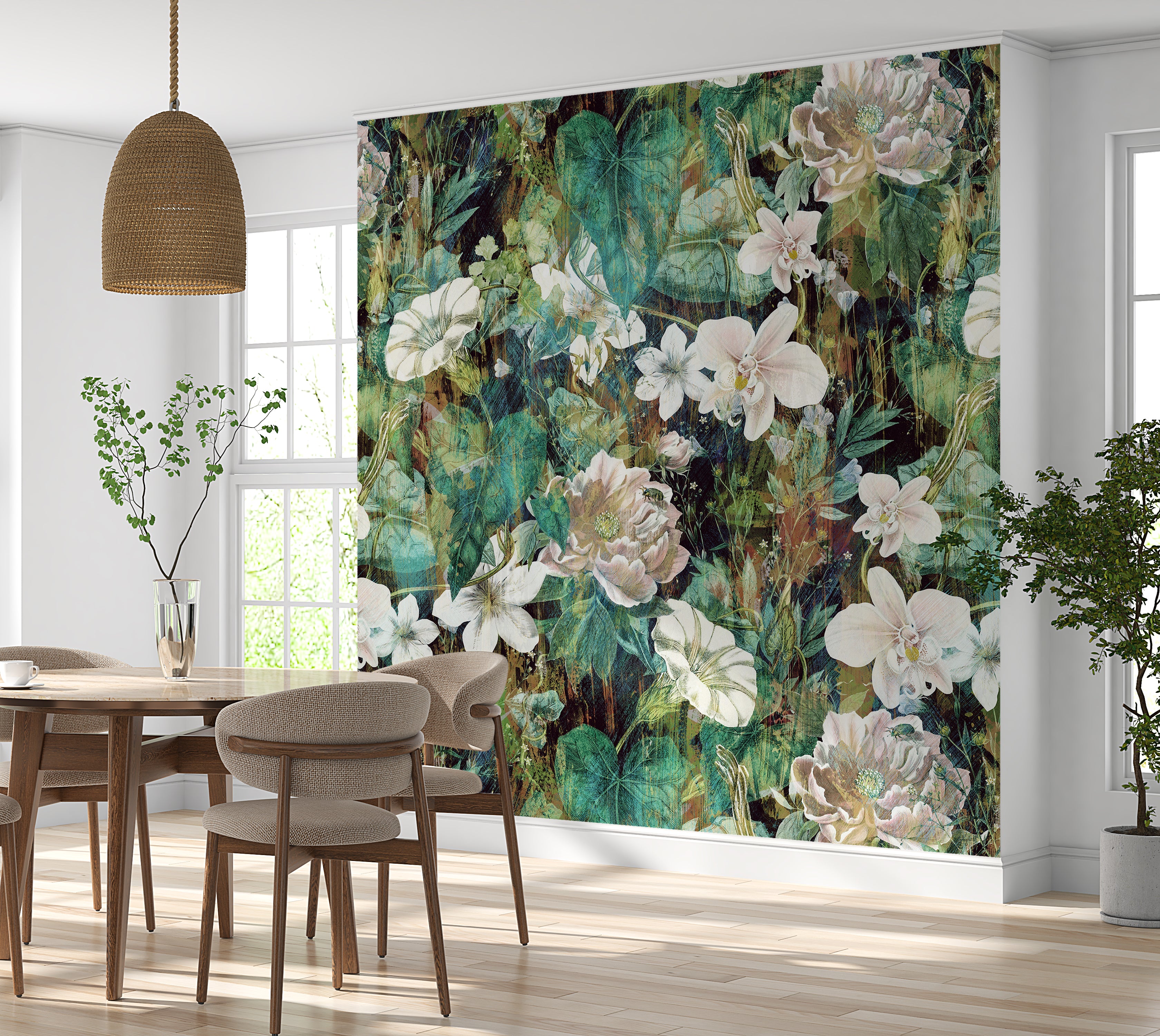 Premium Wallpaper Wall Mural - Spring Blooming Garden