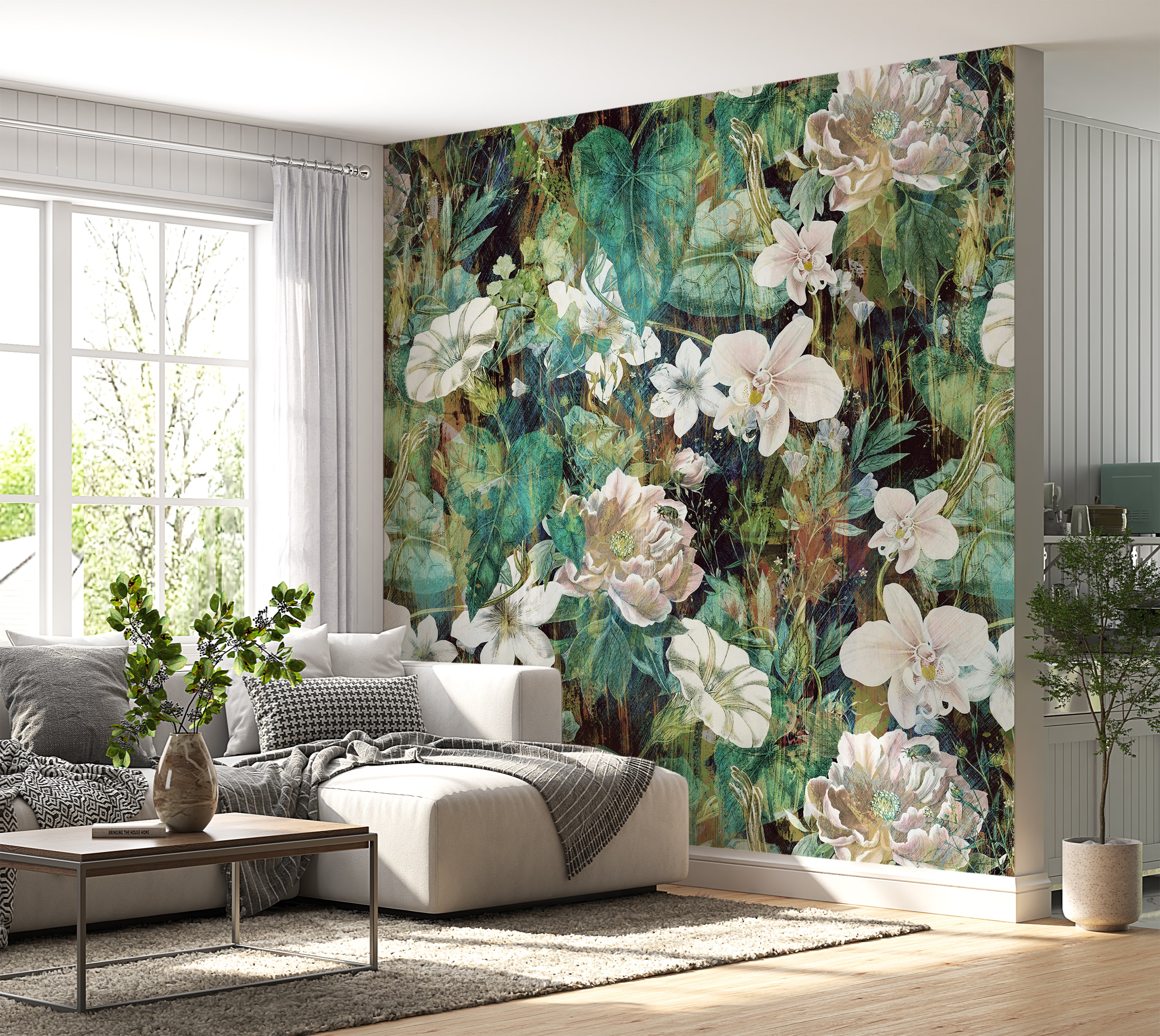 Premium Wallpaper Wall Mural - Spring Blooming Garden