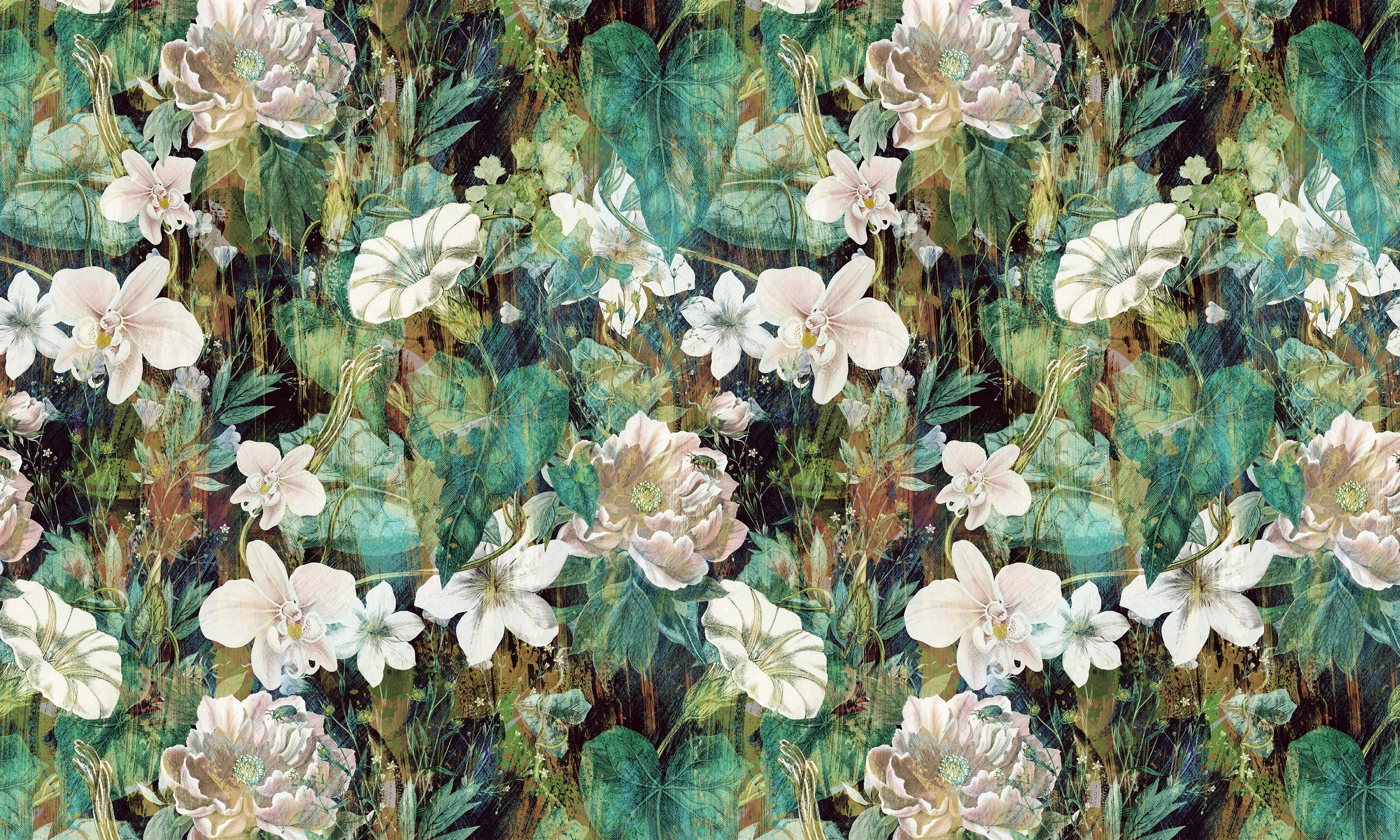 Premium Wallpaper Wall Mural - Spring Blooming Garden